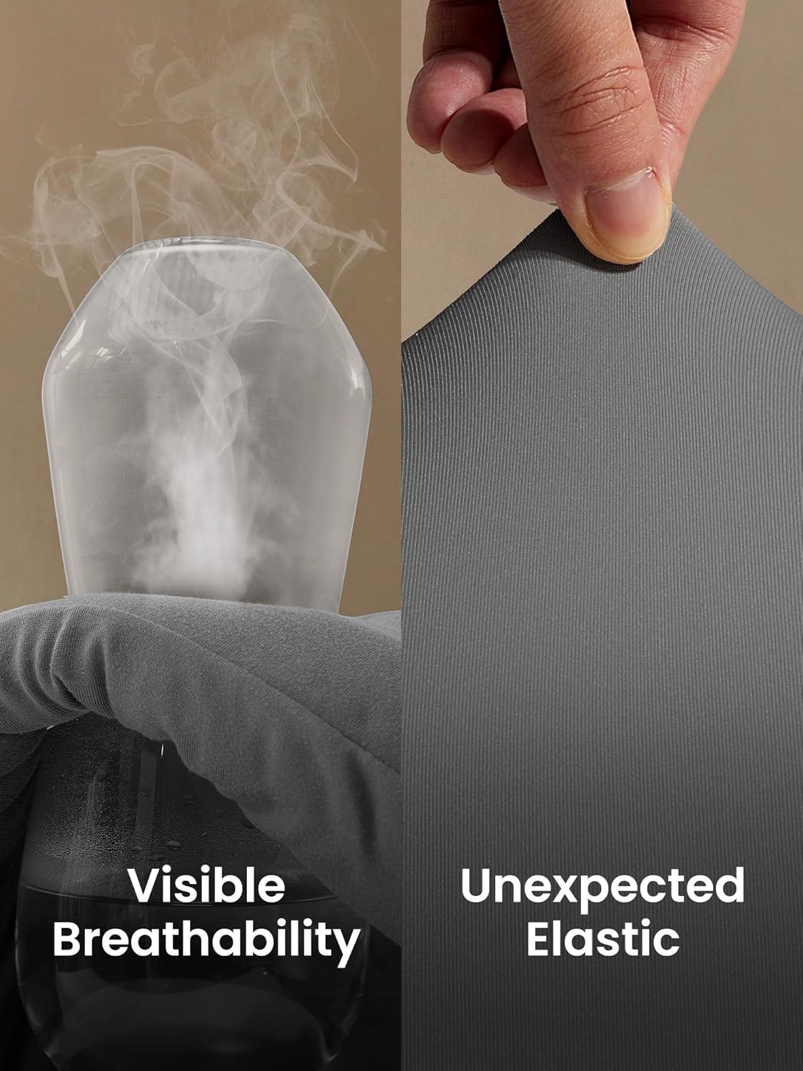 SLEEP ZONE Full Size Comforter Set, Breathable Jersey Knit Soft Duvet Insert Set 3 Pieces Bedding Sets for Bedroom All Season, Gray - Image 3