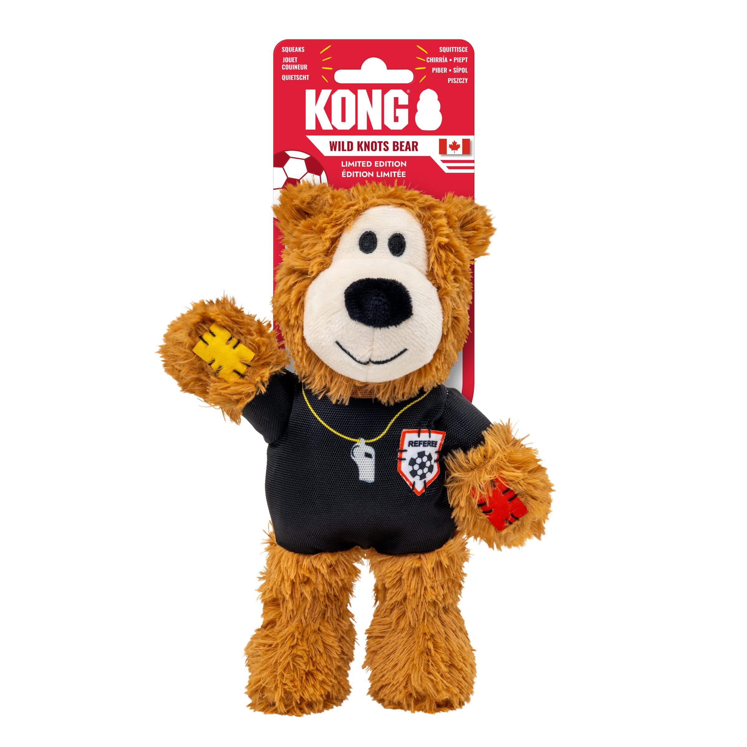 KONG Wild Knots Sport Referee Bear Medium