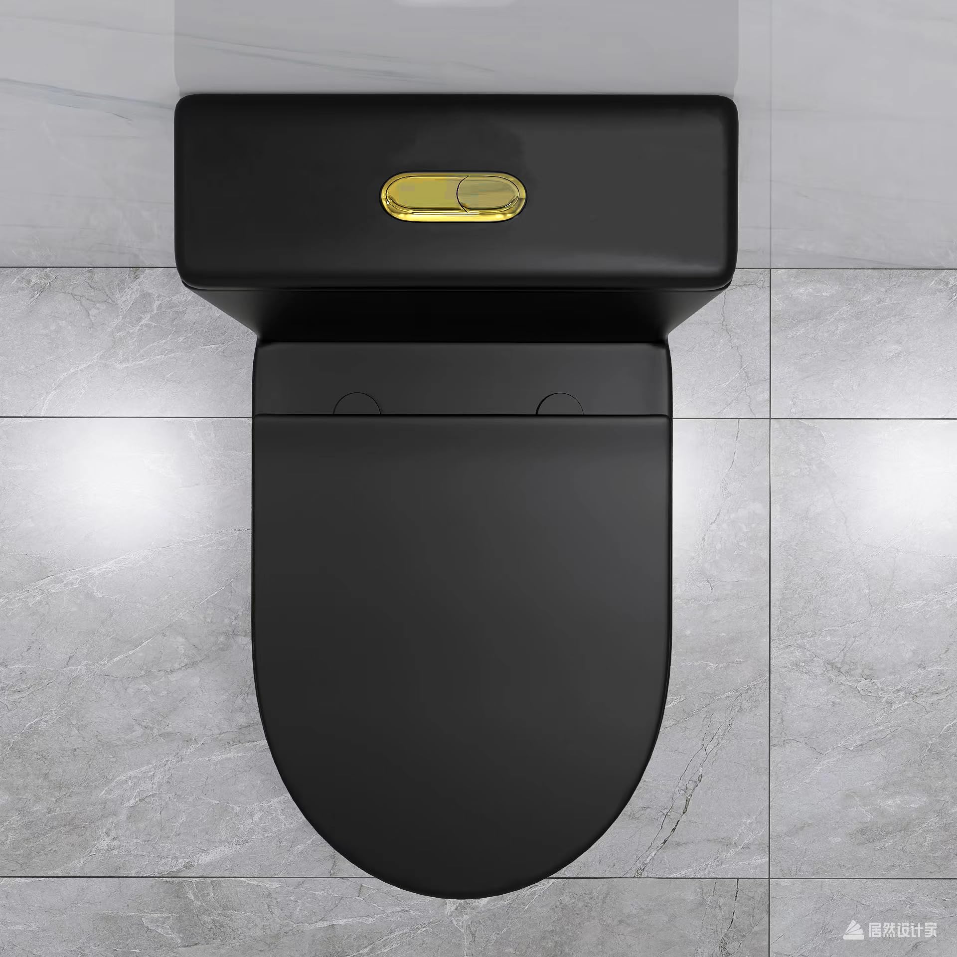 WinZo WZ5079BG Compact One Piece Toilet For Small Bathroom, Powerful Dual Flush Modern Tiny Toilet, 12'' Rough-In,23