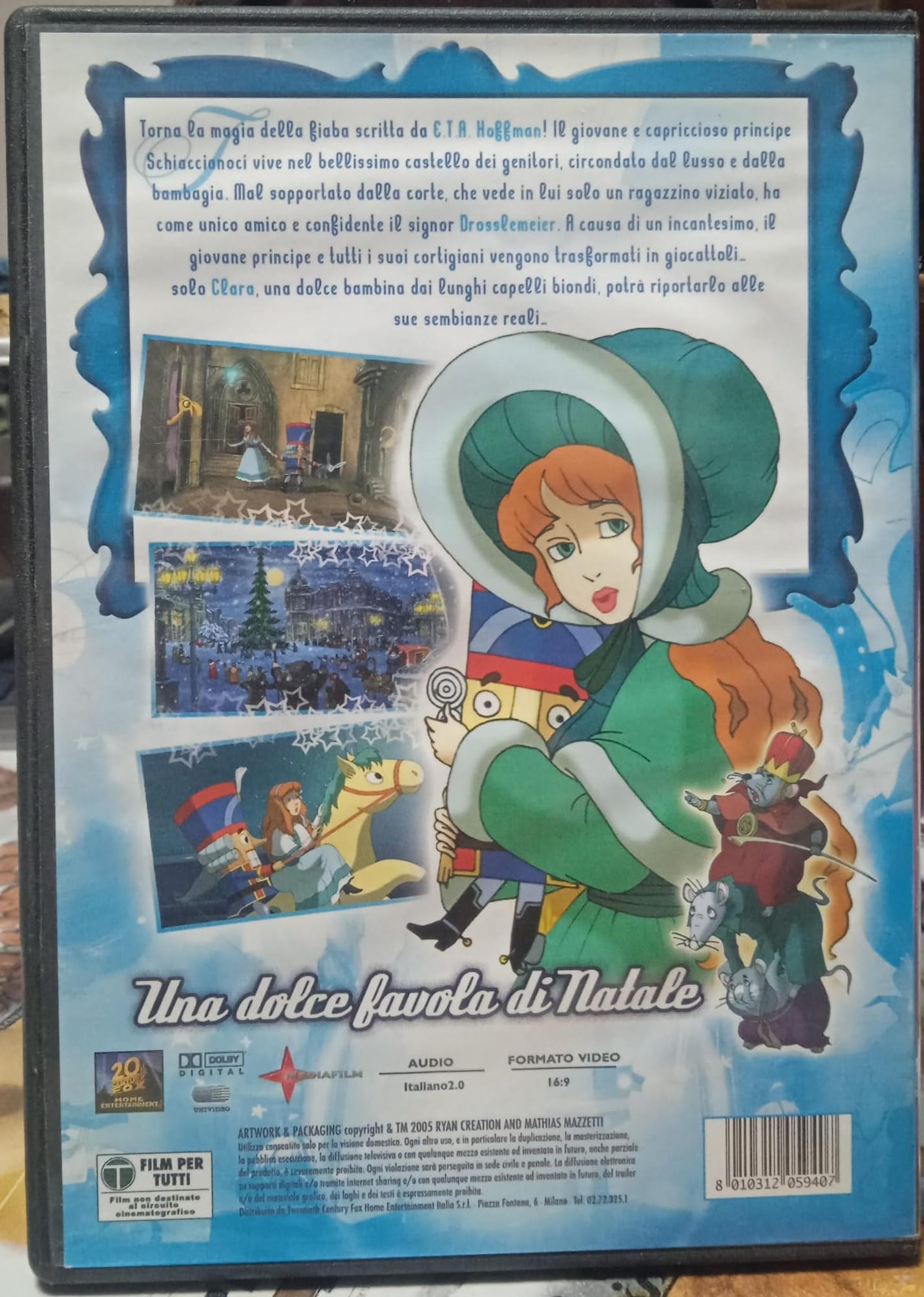 TeknoFilm – DVD – L'INCREDIBILE AVVENTURA DEL PRINCIPE SCHIACCIANOCI - UNA DOLCE FAVOLA DI NATALE di Tatiana Ilyina, Michael G. Johnson (2005) - NO SHAME