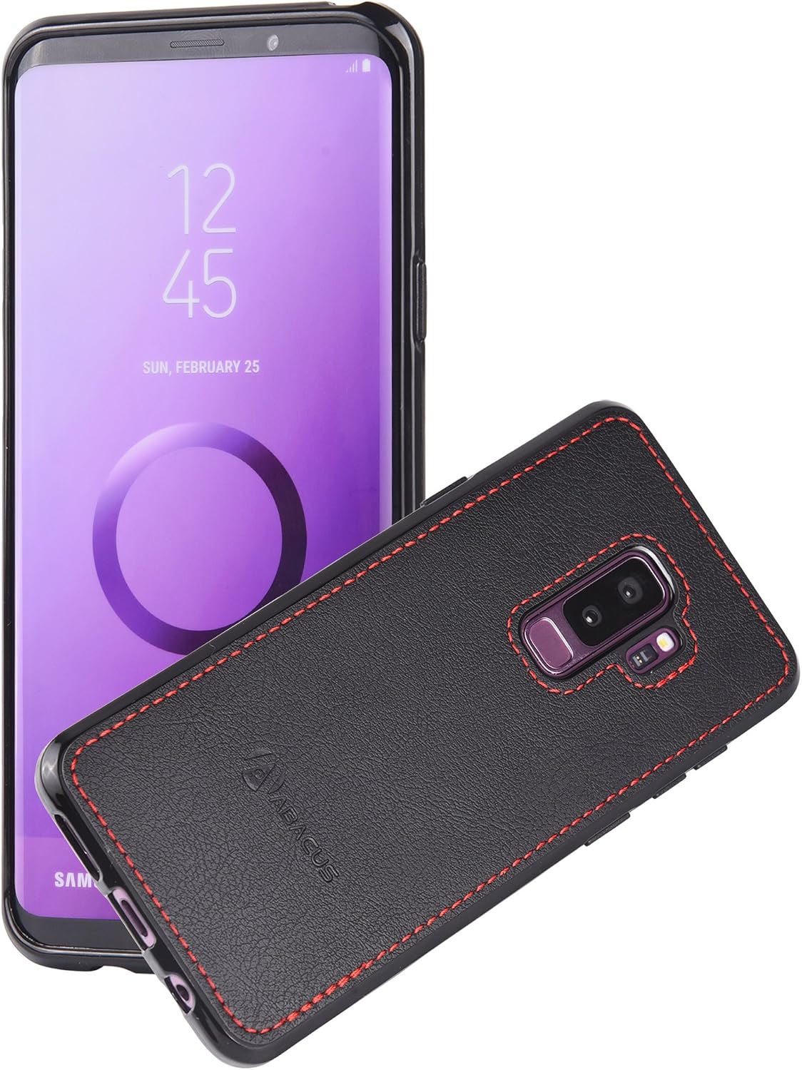 Abacus24-7 Samsung Galaxy S9 Plus Case, Slim Bumper Back-Protection S 9+ Cover, Black