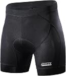 Souke Sports Shorts pour hommes à vélo 4D Vélo rembourré MTB Short en liner avec poignées antidérapantes