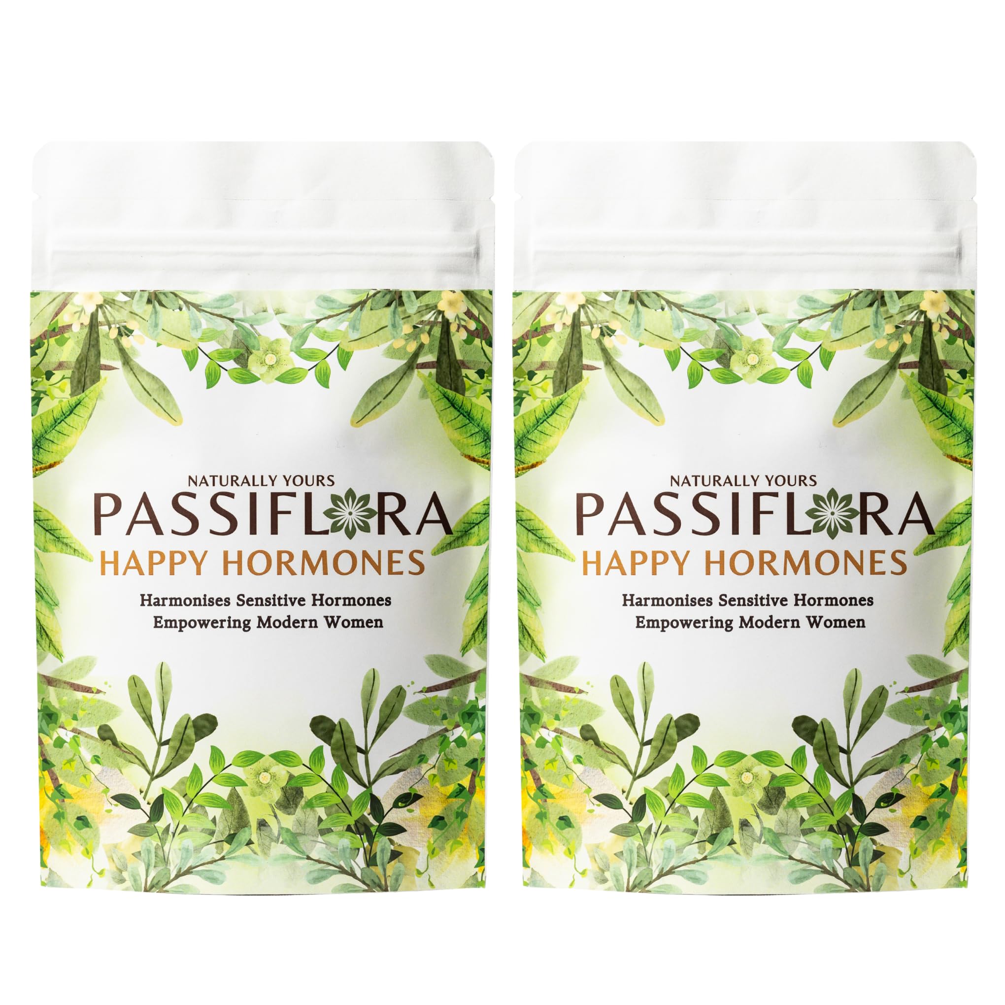 Passiflora Happy Hormone Herb Tea | 100% Natural Herbal Tea Blend for Hormonal Health and PCOS Relief | Green Tea Nettle Spearmint Basil Shatavari Cinnamon Holy-Basil Blend | 60+ Serving (Pack of 2) (B0DGLJ1WDF) Amazon Price History, Amazon Price Tracker