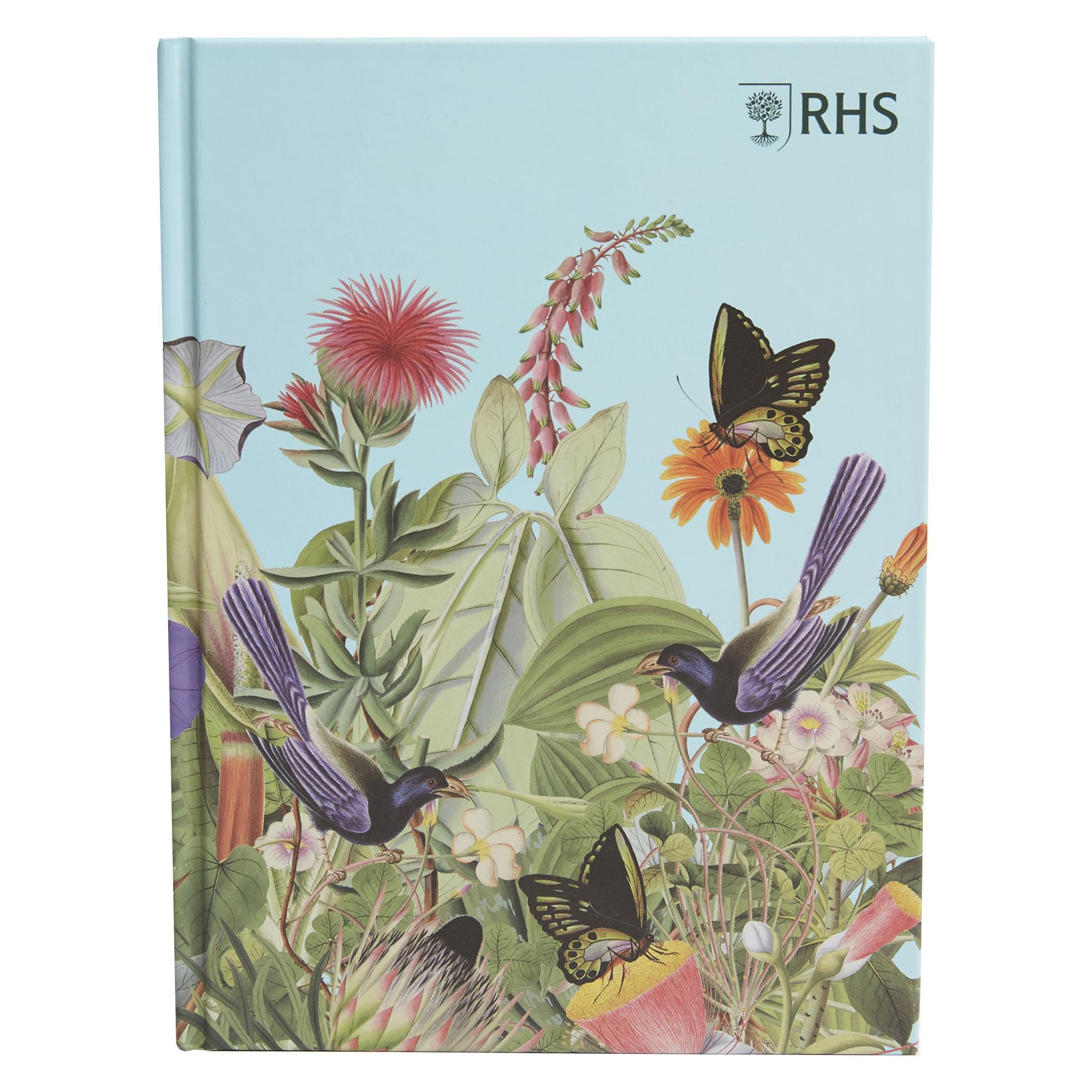 Rhs Bird Scene The Royal Horticultural Society 160 Page Hardbound Sketchbook (110Gsm), A5, Multicoloured, For Sketching, Drawing, Scrapbooking, Notes, Ideas, Painting, Acrylic, Watercolour