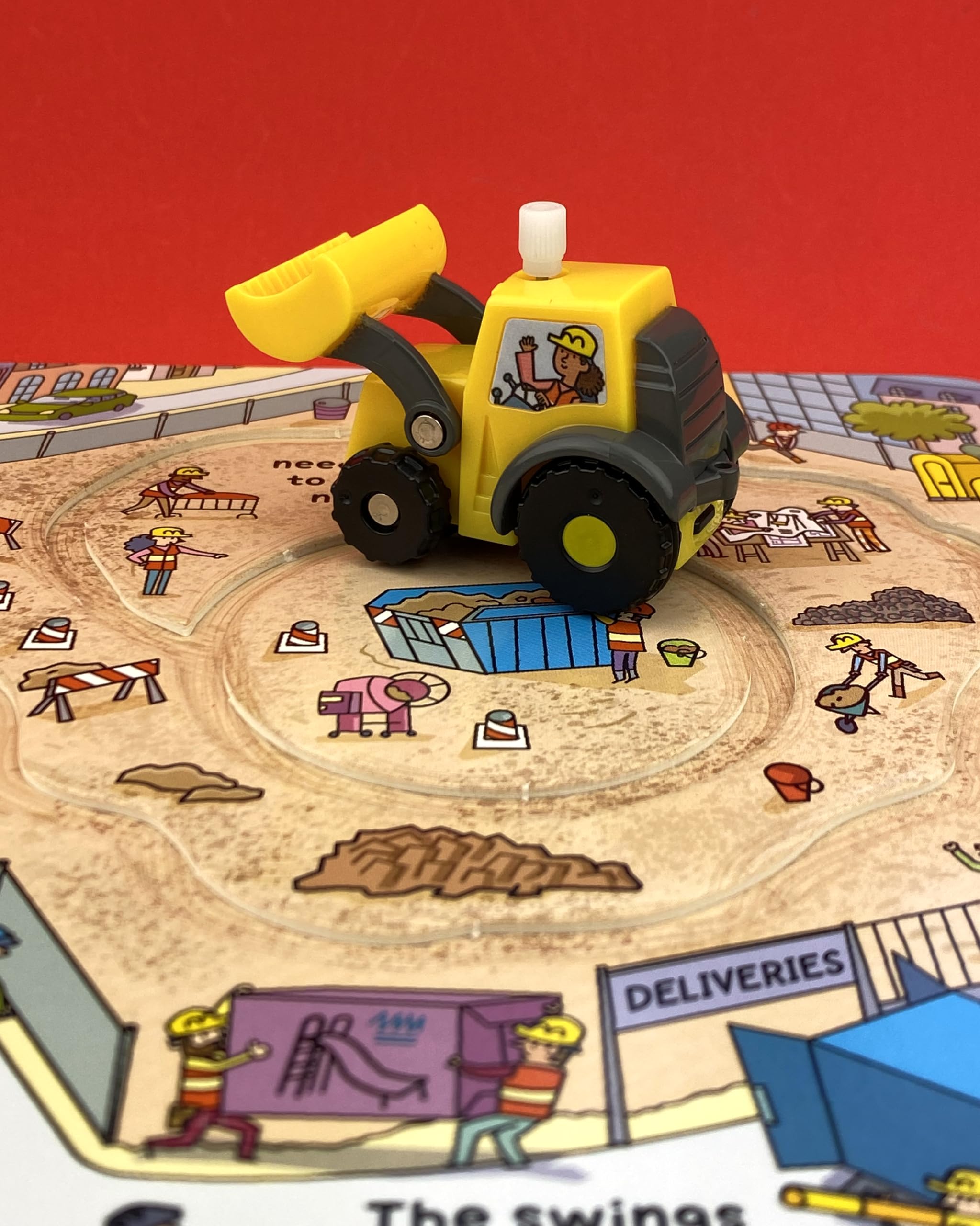 Wind-Up Digger: With 4 Tracks; Includes a Little Yellow Digger Toy