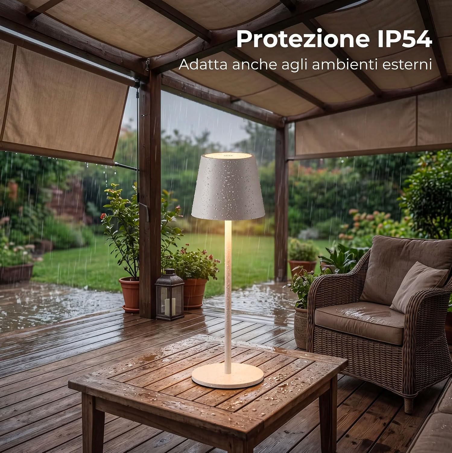 081 Store - 6 PEZZI LAMPADA DA TAVOLO SENZA FILI RICARICABILE BIANCHE, LAMPADA DA TAVOLO LED DIMMERABILE E CON 3 TONALITà DI LUCE, DIMMERABILE 3000-65000K ED IMPERMEABILE IP54