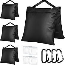Victiv Lot de 4 Sac de Sable Résistants, 57x26,5cm Sacs de Lestage pour Trépied Photographique, 800D Oxford Sacs de Sable pour Renforcer Lestage, Sac de Sable pour Jardin, Tente, Parasol, Balançoire