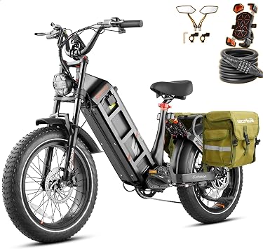 eAhora Juliet Pro 2 Long Range Ebike for Commute & Delivery, 100-200 Miles