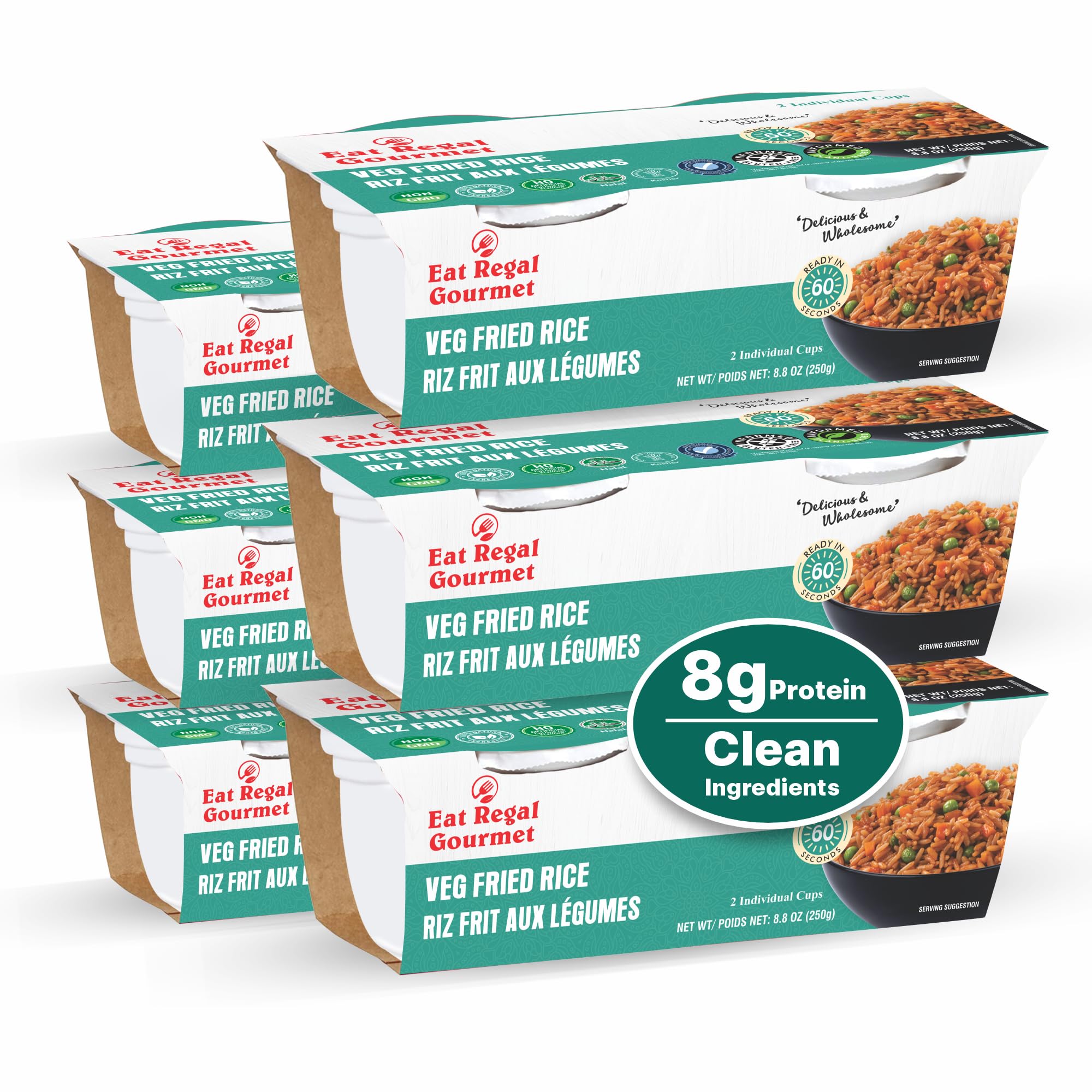 Amazon.com : Eat Regal Ready to Eat Veg Fried Rice Cups, 8g