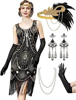 Great Gatsby Dresses for Women,Flapper Dresses 1920s Dresses for Women Roaring 20s Costumes With 20s Accessories - Buy now