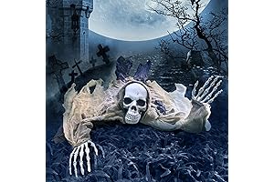 ESSENSON Halloween Zombie Groundbreaker, 65 Inch Halloween Yard Decorations Skeleton