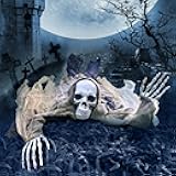 ESSENSON Halloween Zombie Groundbreaker, 65 Inch Skeleton Prop for Outdoor, Lawn, Yard, Patio Decoration, Graveyard Haunted House Decor