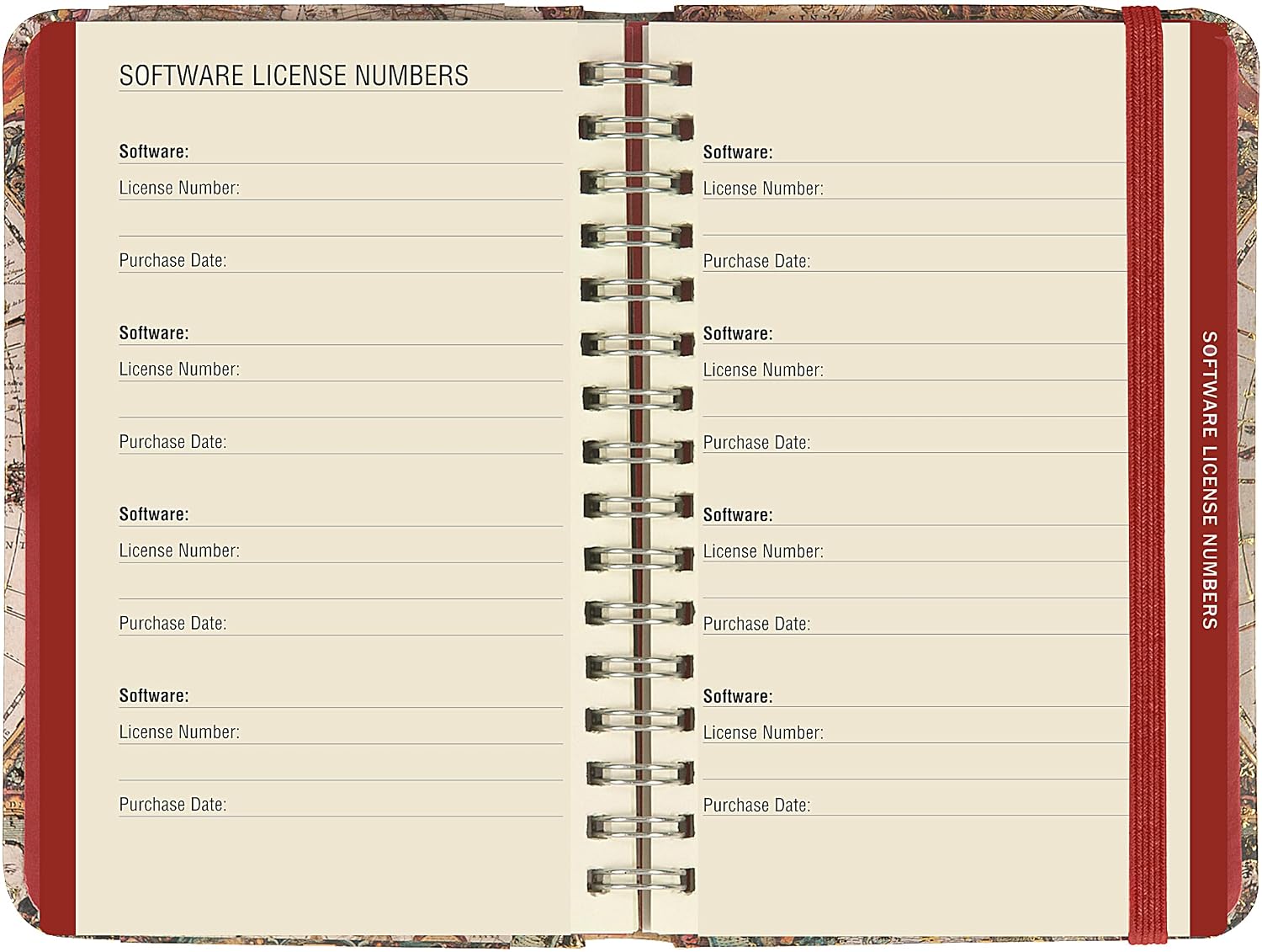 PETER PAUPER PRESS Old World Internet Address & Password Logbook (removable cover band for security) image 4