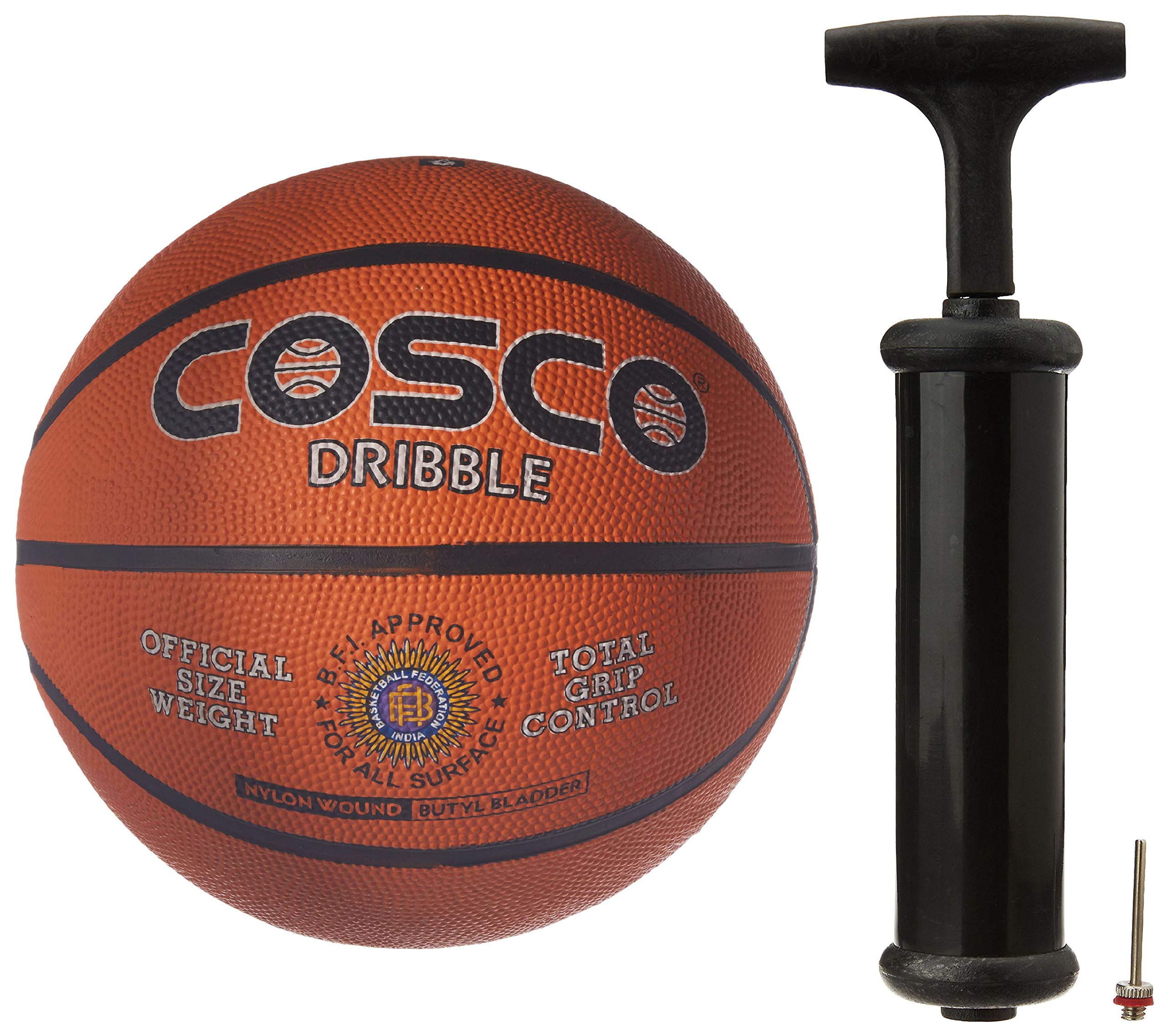 Cosco Dribble Basketballs, Size 6 (Orange) Hand Pump Combo (B07JFWH6YR) Amazon Price History, Amazon Price Tracker