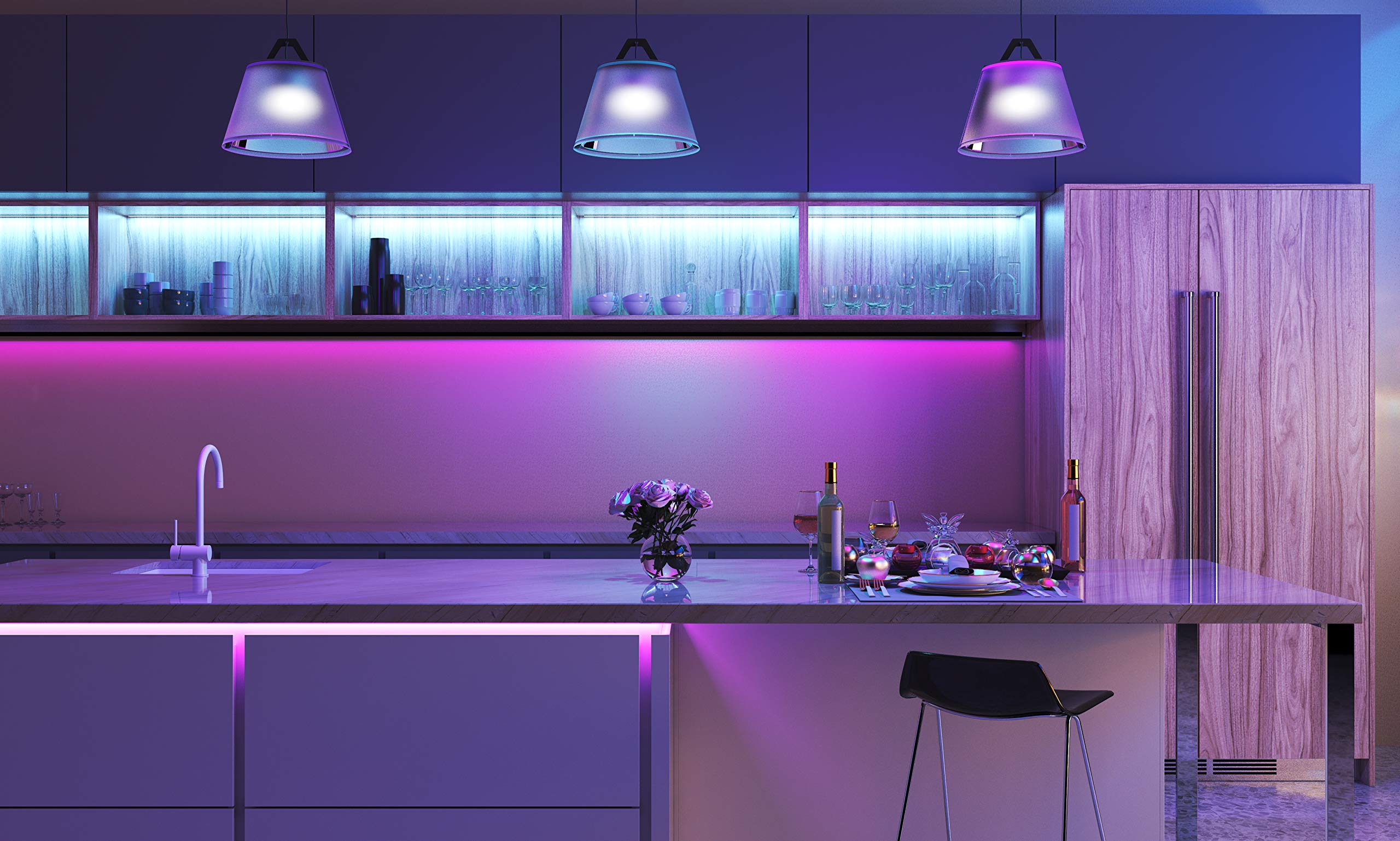 Link 2 Home LED Flexible Strip Light (10m), Colour-Changing RGB CCT with WiFi, Bluetooth and Music Sync - Image 4