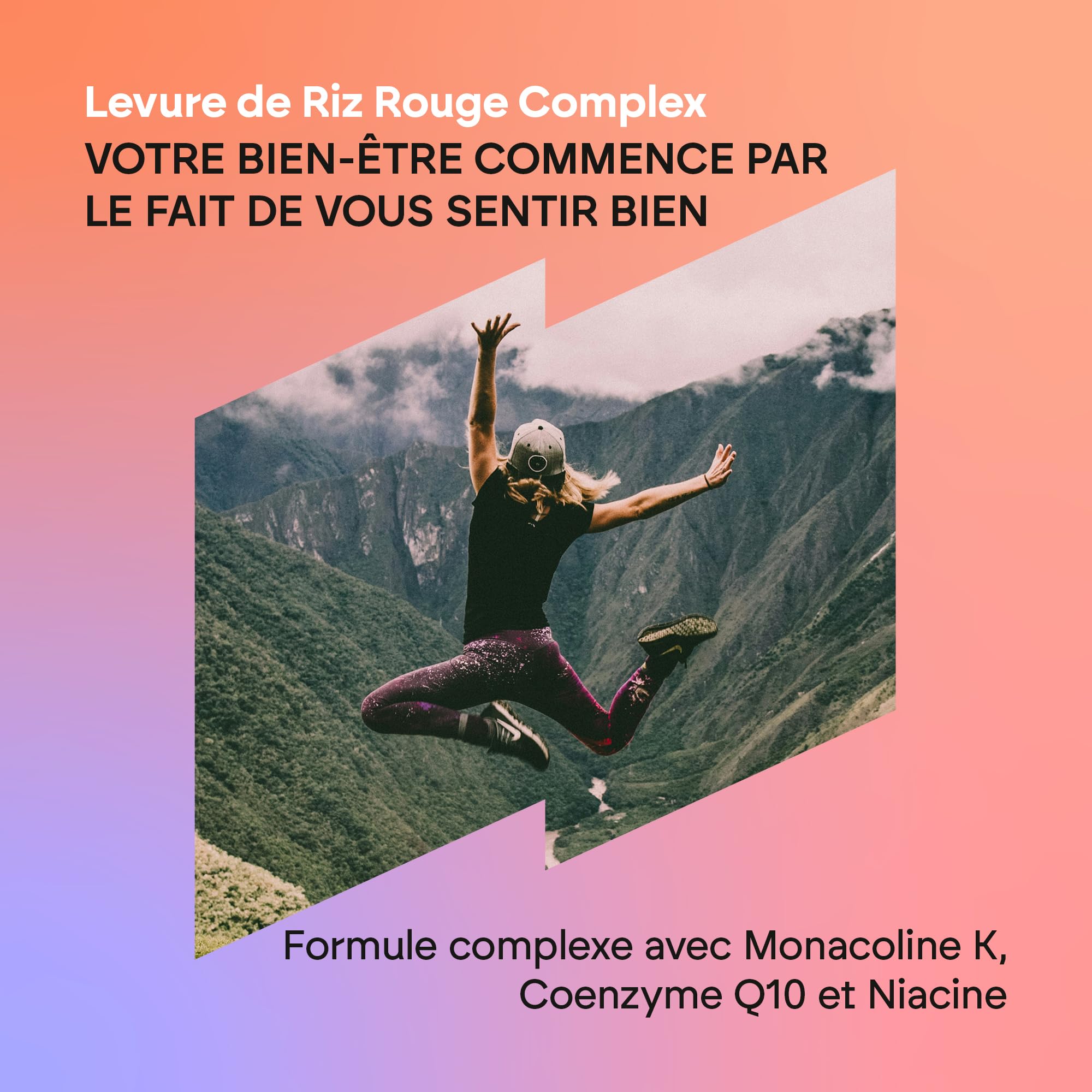 LEVURE DE RIZ ROUGE 2,9mg Monacoline K + Q10 + Vit C E - Levure de riz rouge - 90 Gélules Vegetales Nutralie