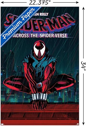 Miniatura 3 de Trends International Marvel Spider-Man Across The Spider-Verse - Póster de pared de una hoja de Ben Reilly, 22.37 x 34.00 pulgadas, versión premium