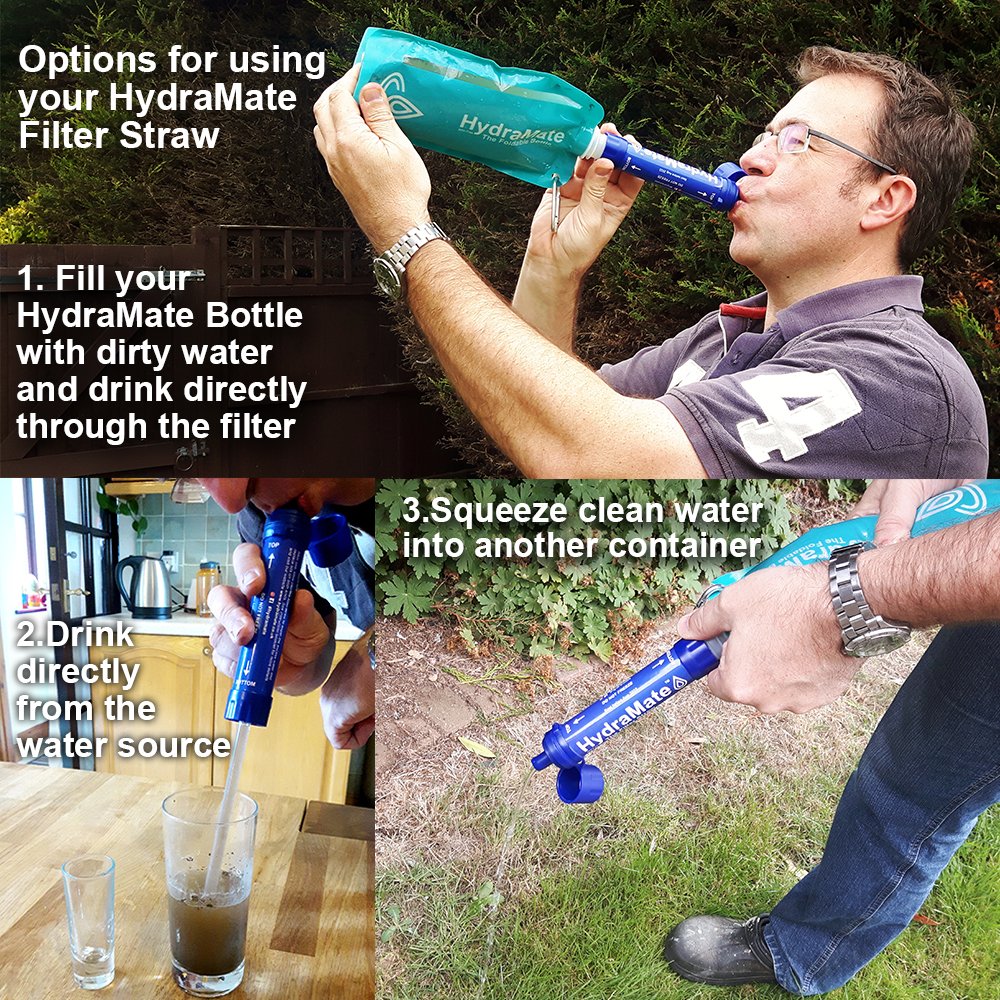 Mini Water Filter Straw Personal Portable Water Purifier Survival