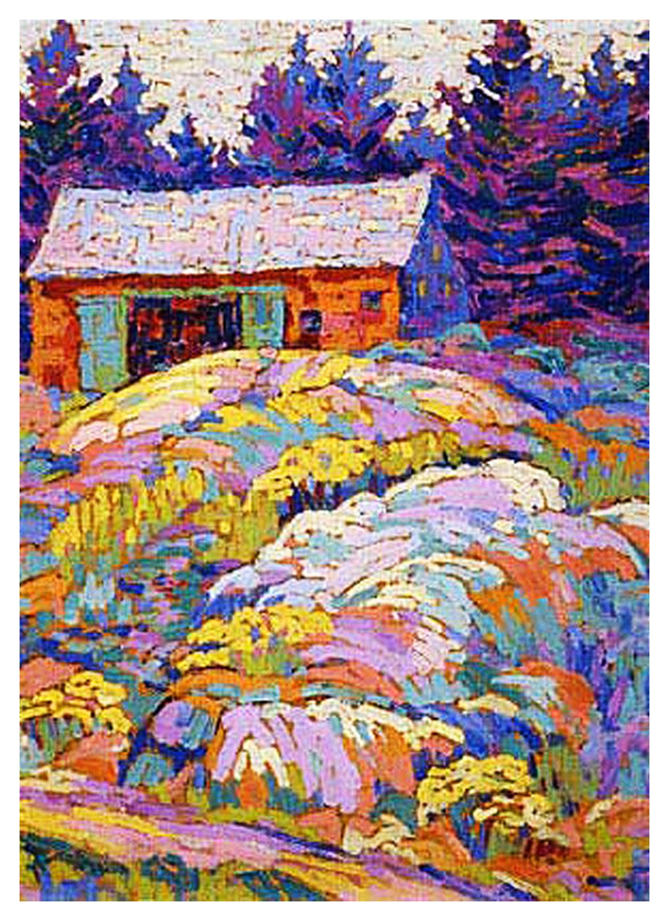 Orenco Originals Lawren Harris's Landscape with a Barn Ontario Counted Cross Stitch Pattern