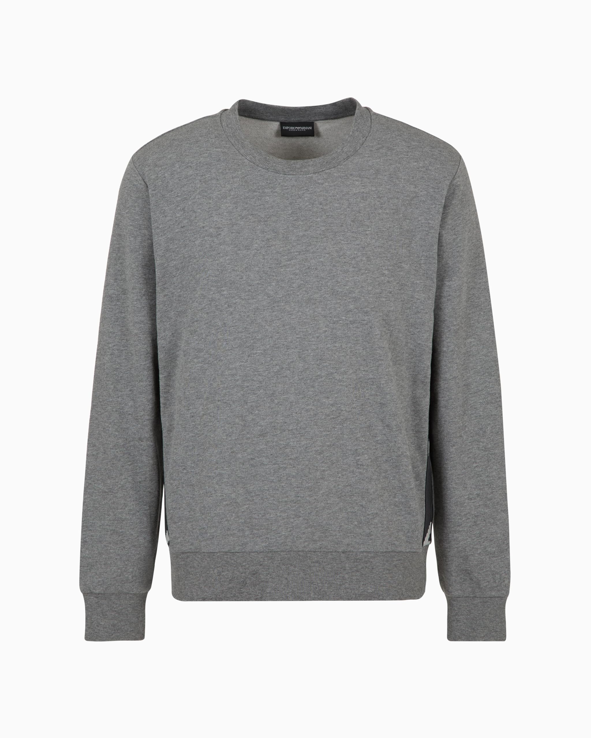 Emporio Armani Man Basic Terry Hoodie Sweatshirt Grey S