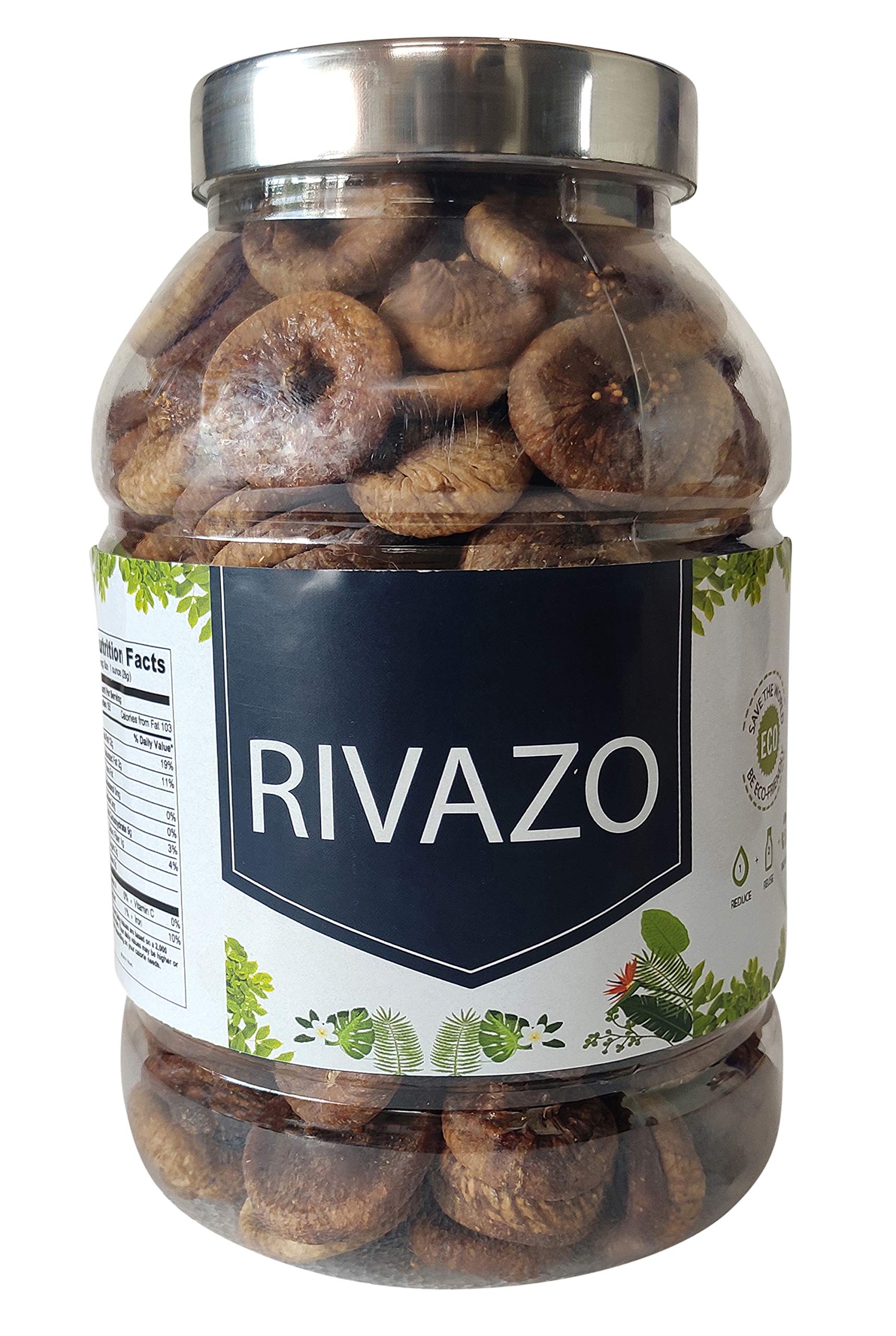 Buy Rivazo 100 Natural Dried Anjeer Natural Booster Afghani Figs (Medium Size) in Pet Jar 1 KG
