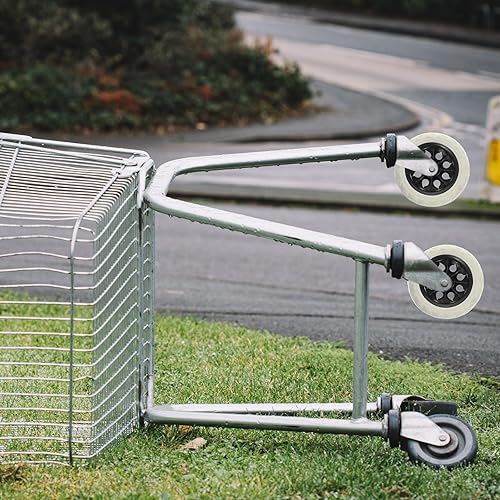 Miniatura 7 de SOLUSTRE Ruedas giratorias de alta resistencia, 2 piezas, carrito de compras resistente, ruedas con ruedas, ruedas giratorias, juego de ruedas