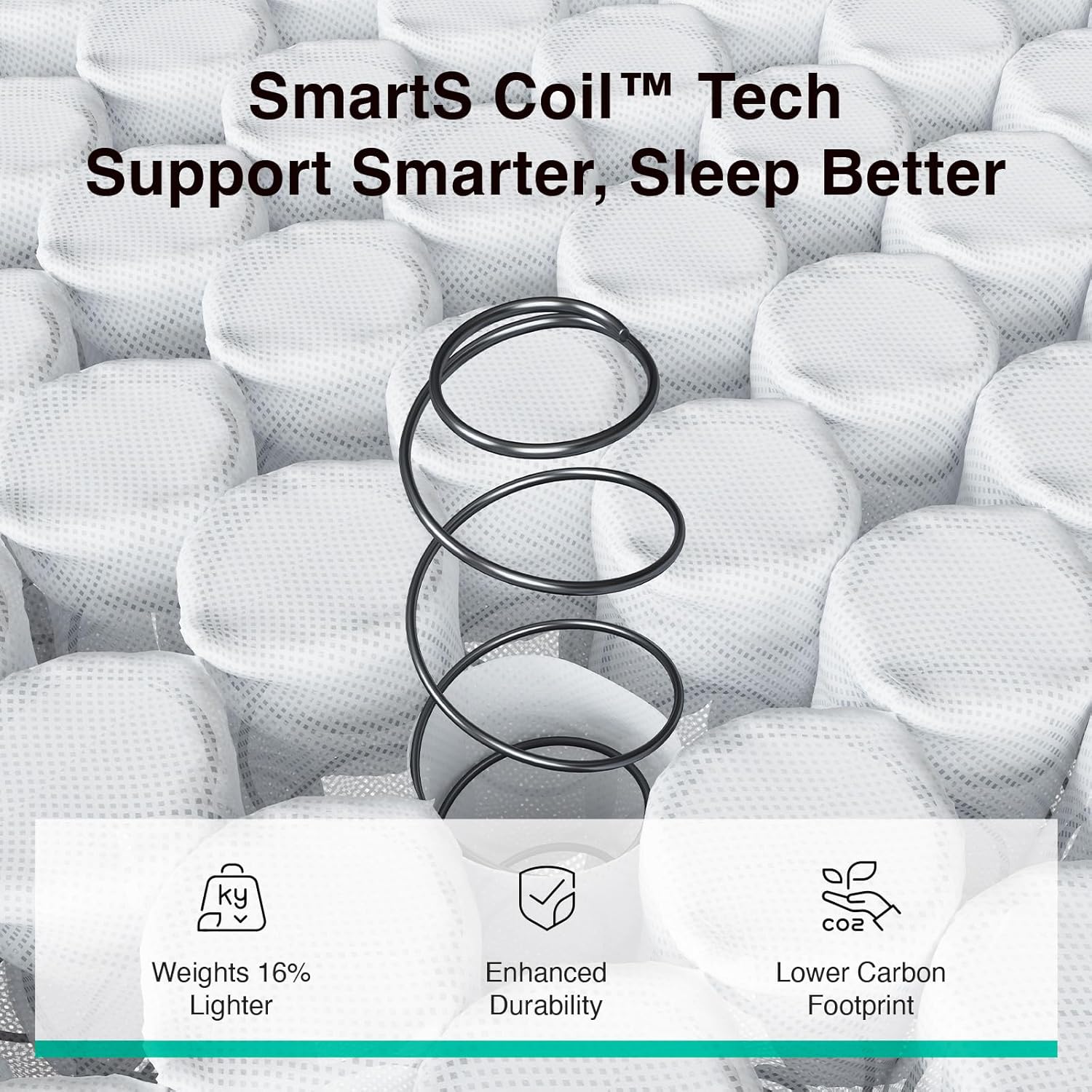 Novilla Queen Mattress, 8 Inch Queen Hybrid Mattress in a Box with Individual Pocketed Springs & Gel Memory Foam for Body Support & Back Pain Relief & Cool Night Sleep, CertiPUR-US Certified - Image 6