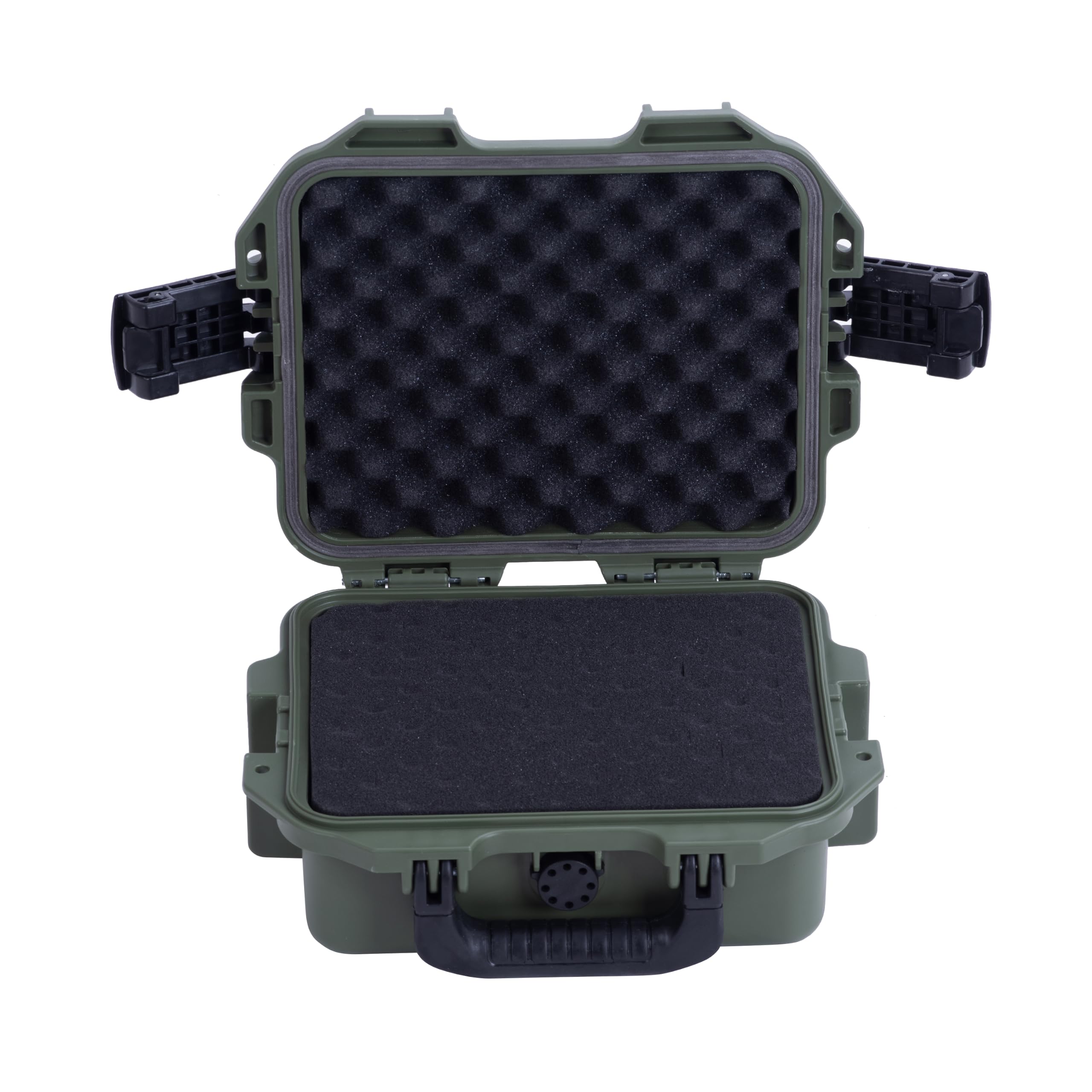 MEIJIA Custodia rigida impermeabile per fotocamera compatta di alta qualità con schiuma personalizzabile, protezione completa con design leggero e comodo, 30 x 24,94 x 11,9 cm (verde)