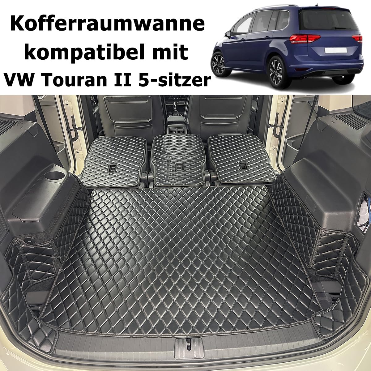 PORTE-BAGAGE POUR VW Touran type 5T1 Thule SlideBar Barre de toit NEUF