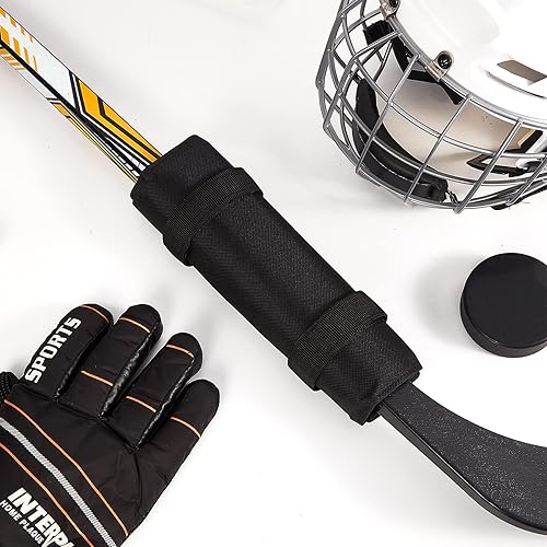 Miniatura 6 de Palo de hockey con 4 pesas ajustables, ayuda de entrenamiento que se ajusta de 4 a 16 onzas, te ayuda a obtener un tiro de hockey más duro y manos