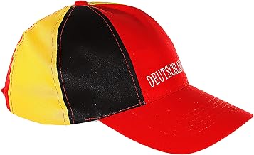 Fan Item World Cup EM │Baseball Cap Peaked Cap One Size │Fan Mile Public Viewing │Black Red Gold (1 x Baseball Cap Germany)