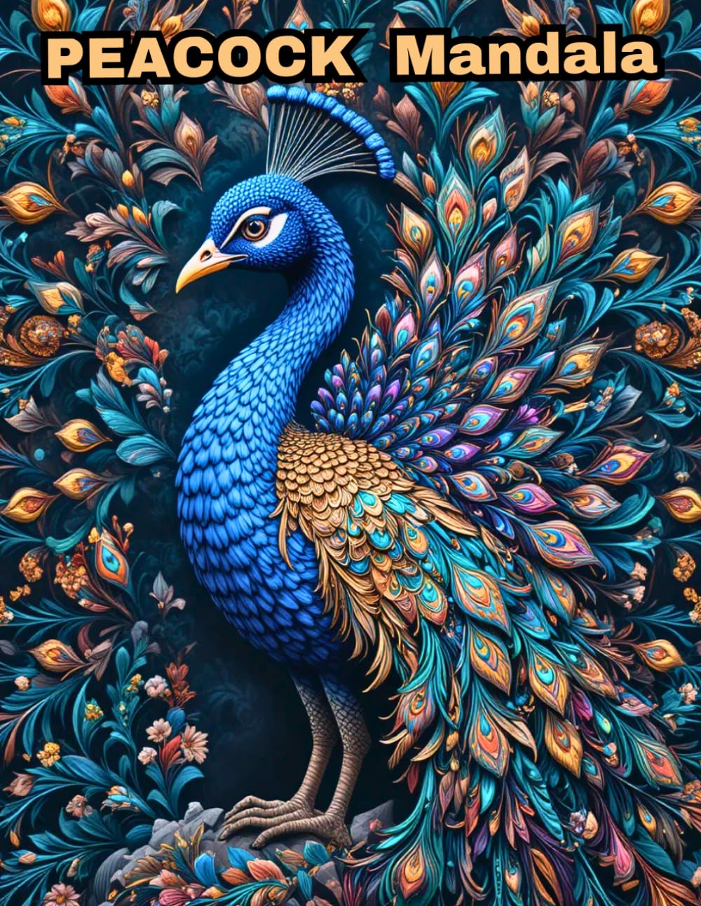 Peacock Mandala Coloring Book: 50 Unique Designs for Stress Relief and Relaxation for Adults