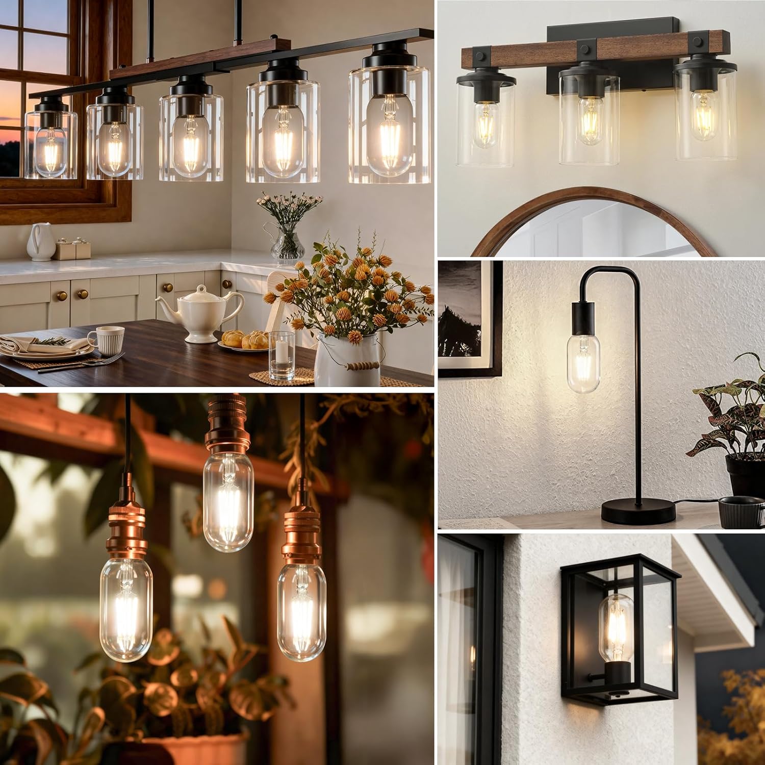SCNNC Edison Bulbs 4W Vintage 40 Watt Light Bulbs E26 Led Bulb 4000K Natural Light CRI90 T45 Antique LED Bulb Clear Glass 400 Lumens 4 Packs for Chandeliers,Pendant,Vanity Non Dimmable