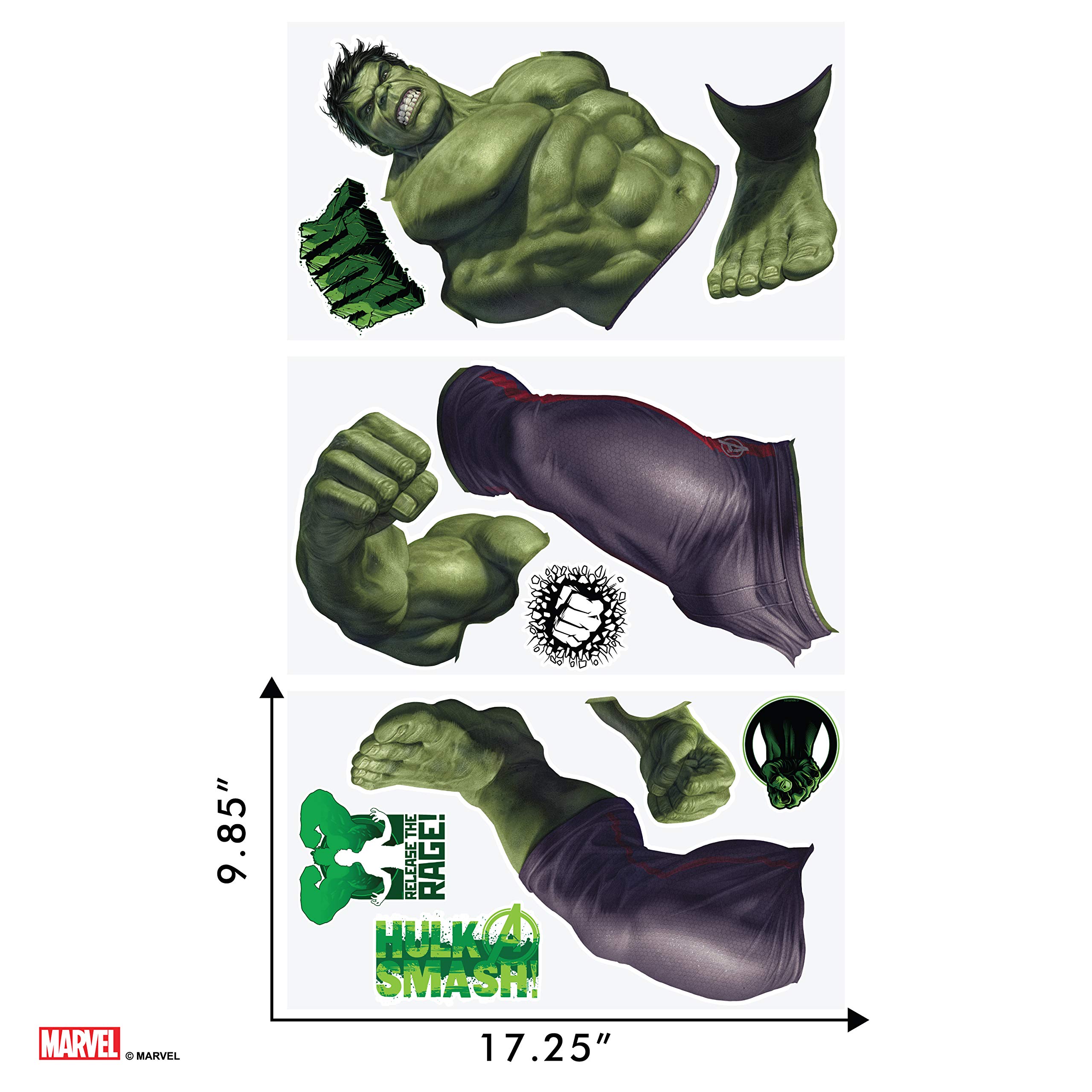 Hulk Marvel Wall Decals Marvel Incredible Hulk Wall Decal with 3D