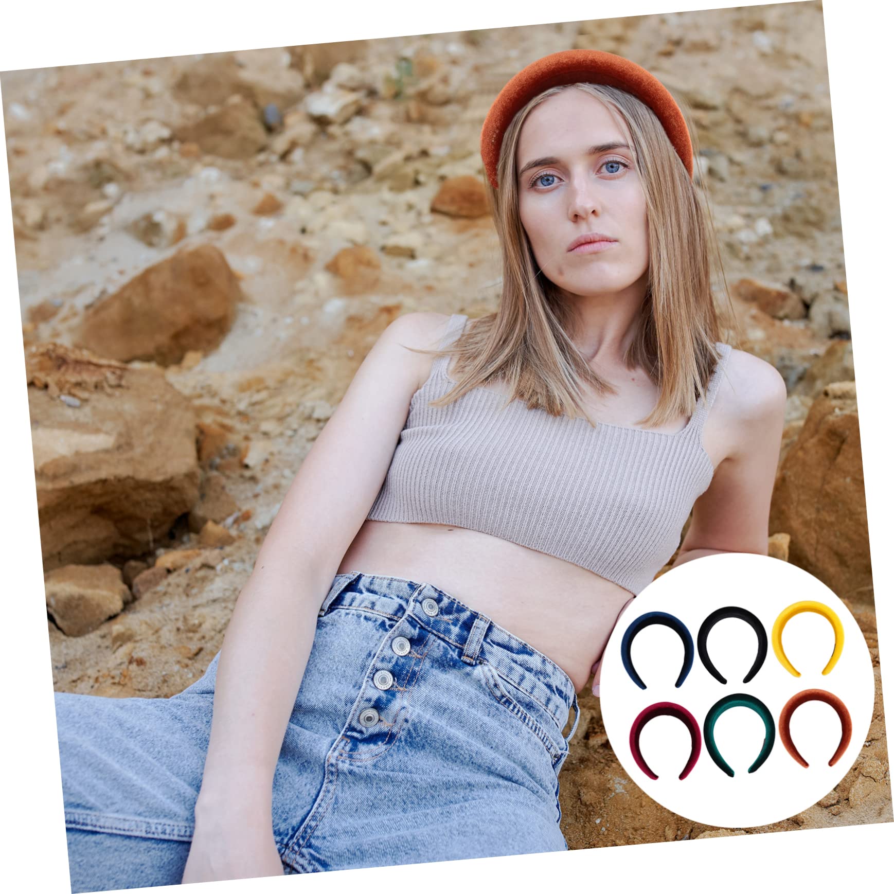 Housoutil 12piezas Anchas Para Mujer Accesorios De Moda Para Peinados y Ocasiones Especiales