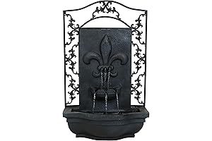 Sunnydaze French Lily 33-Inch Functional Bubble Wall
