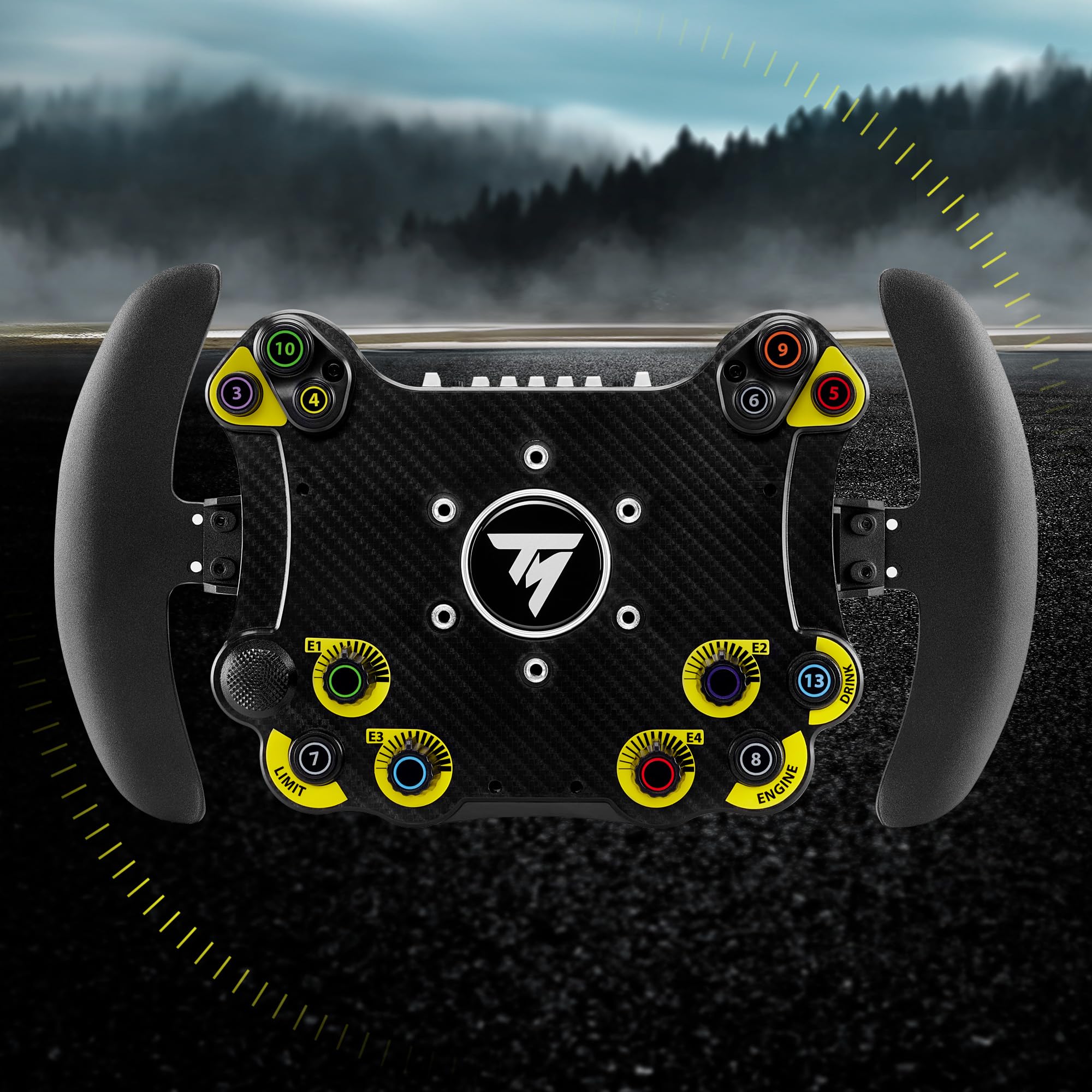 Thrustmaster EVO Racing 32R Pelle - Volante rotondo rivestito in pelle con mozzo staccabile, per PC e console