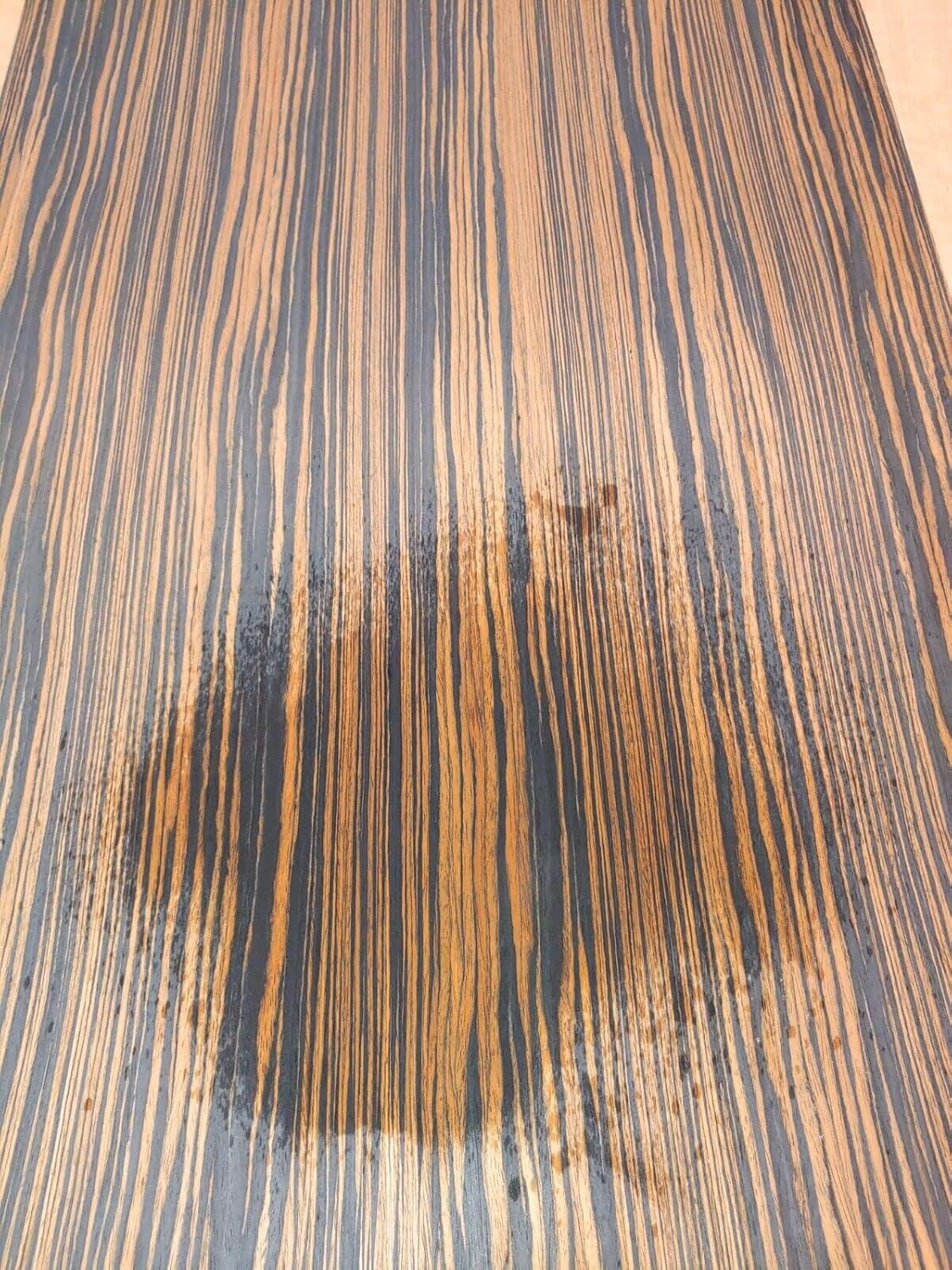 Macassar Ebony Composite Wood Veneer 24" x 96" on Paper Backer 1/40" Thick #603