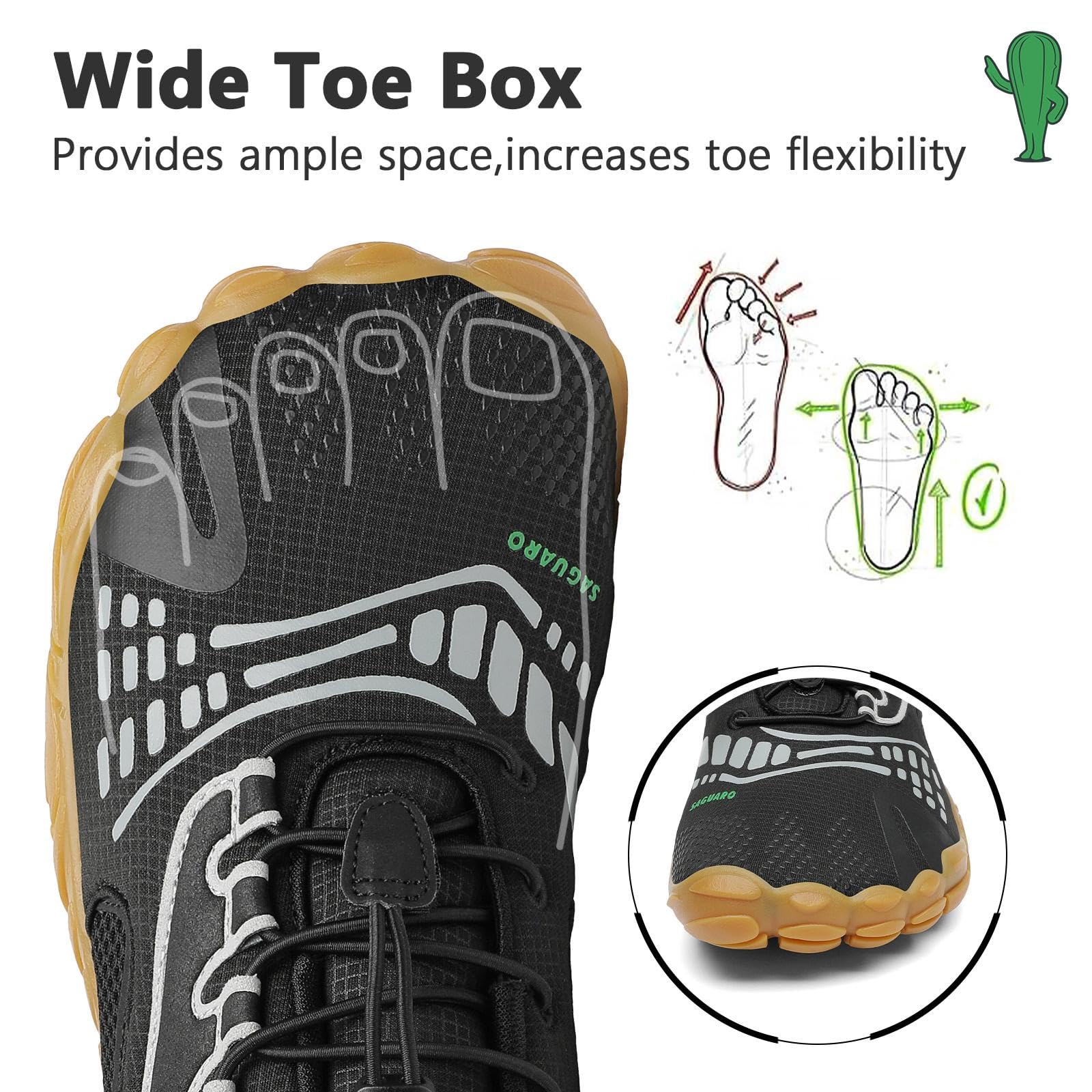 Saguaro Scarpette da Piedi Nudi Donna Minimaliste Barefoot Scarpe Uomo Scarpa da Traspirante Antiscivolo