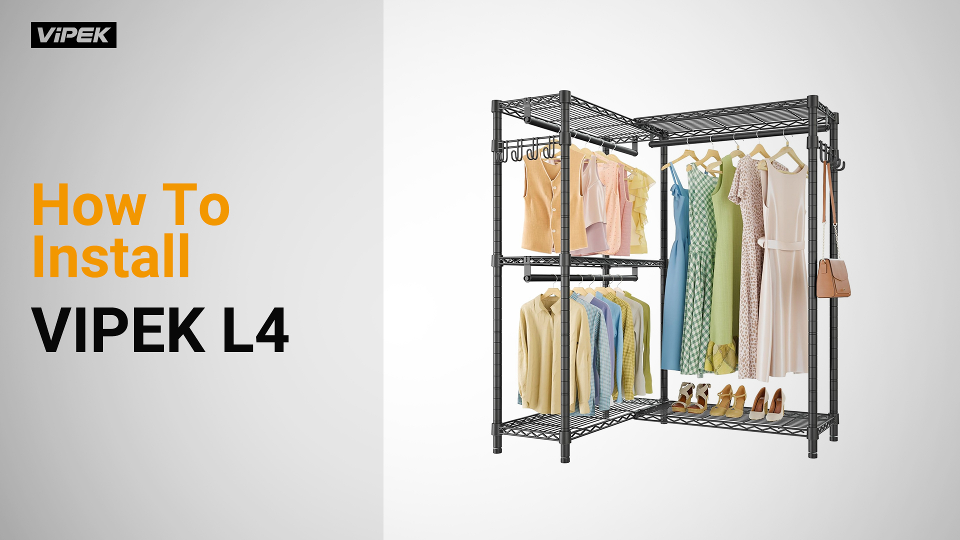 Amazon.com: VIPEK L4 Garment Rack L Shaped Clothes Rack for Corner