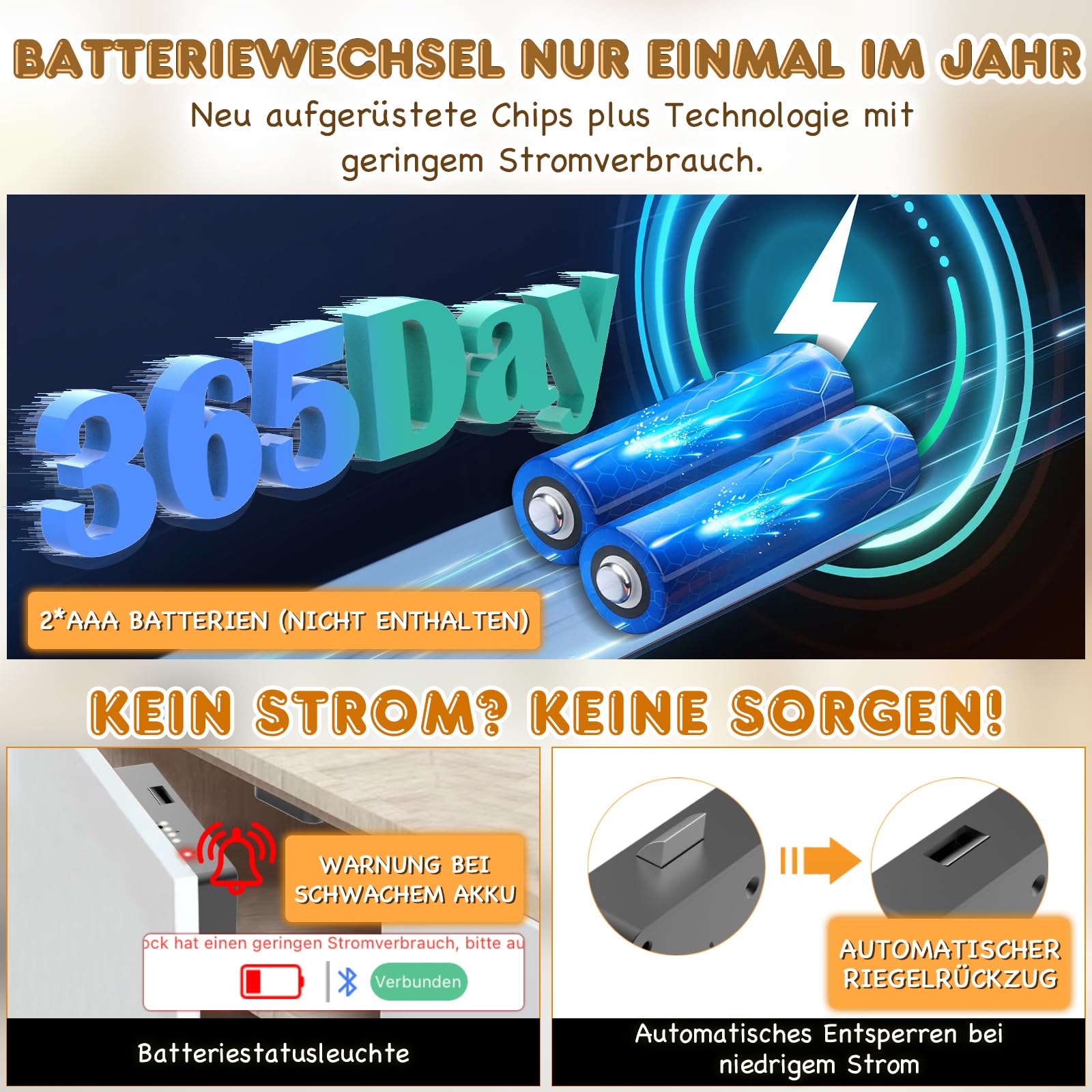 Anweller Smart Schubladenschloss, Elektronisches Schrankschloss Möbelschloss mit APP NFC Schloss Briefkastenschloss, Kindersicherung Schrank für Schrank Schublade Kasten Schließfächer Schwarz