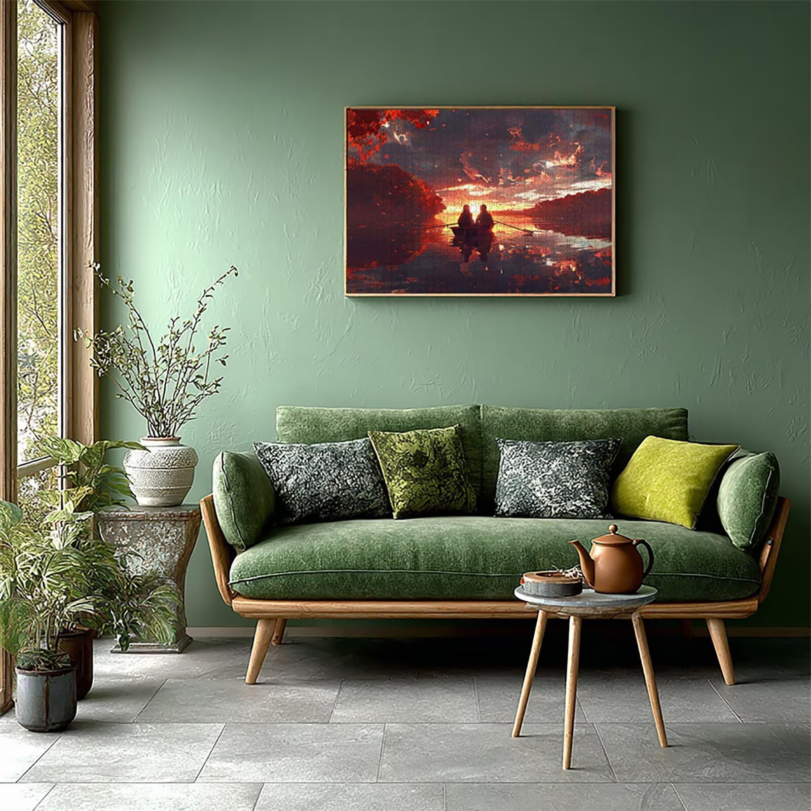 Sunset Puzzle Madera 4000 Piezas, Paisaje Puzzle Adultos con Caja 141x87cm, Rompecabezas Desafiante, para Hombres Mujeres Adolescente, Juegos de Rompecabezas Creativos, Decoracion Hogar Regalo, E-7343