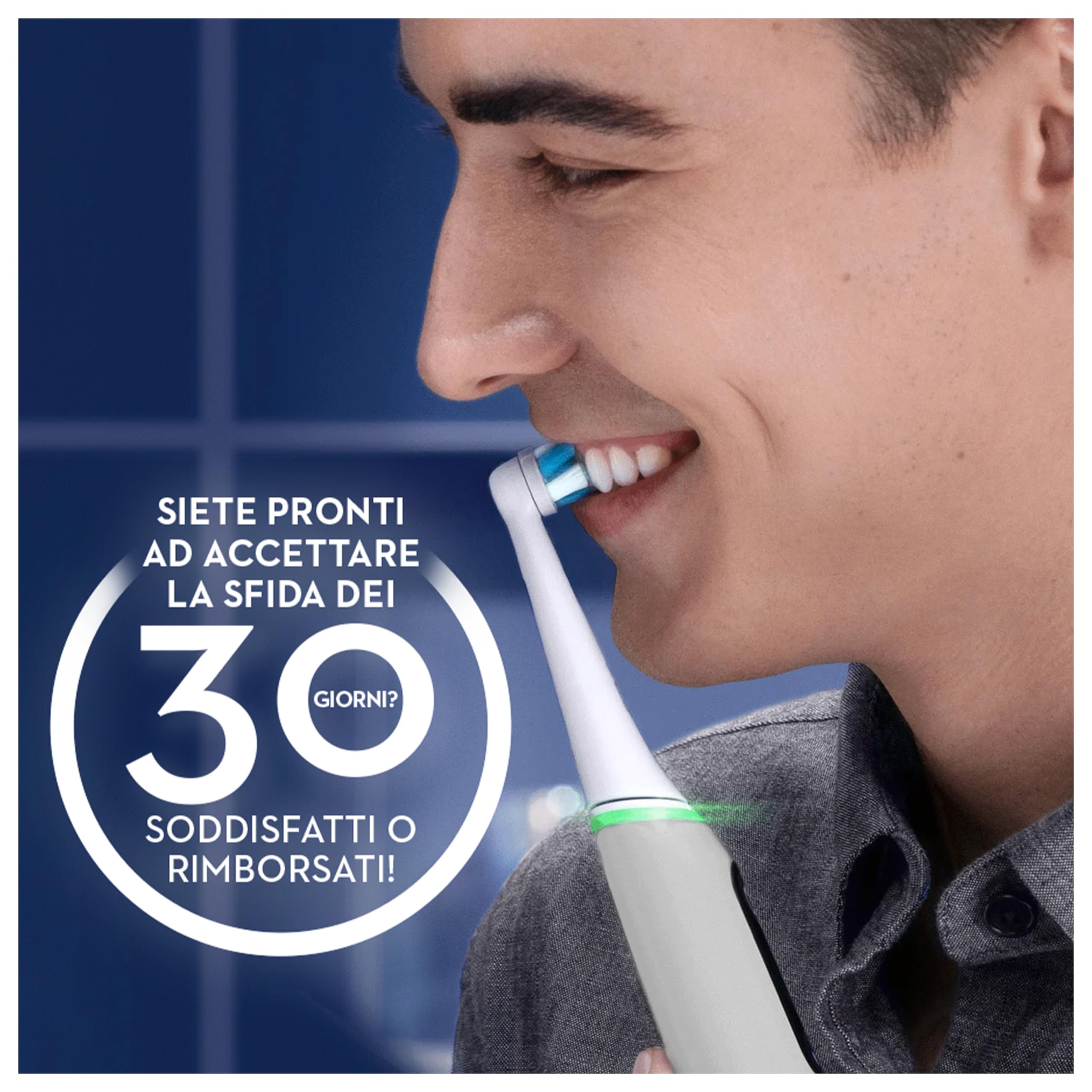 Oral-B iO 6 Spazzolino Elettrico Ricaricabile Grigio, 3 Testine Oral B Di Ricambio, 1 Custodia Da Viaggio. 1 Spazzolino Elettrico, Pulizia Denti Efficace