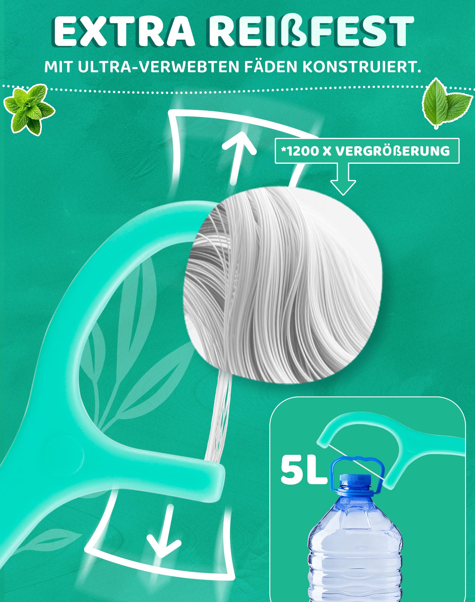200 szt. nici dentystycznej w sztyfcie, miętowa, nić dentystyczna z wykałaczką, o smaku mięty, odporne na rozerwanie, do czyszczenia szczelin, pałeczki z nicią dentystyczną (4 x 50)