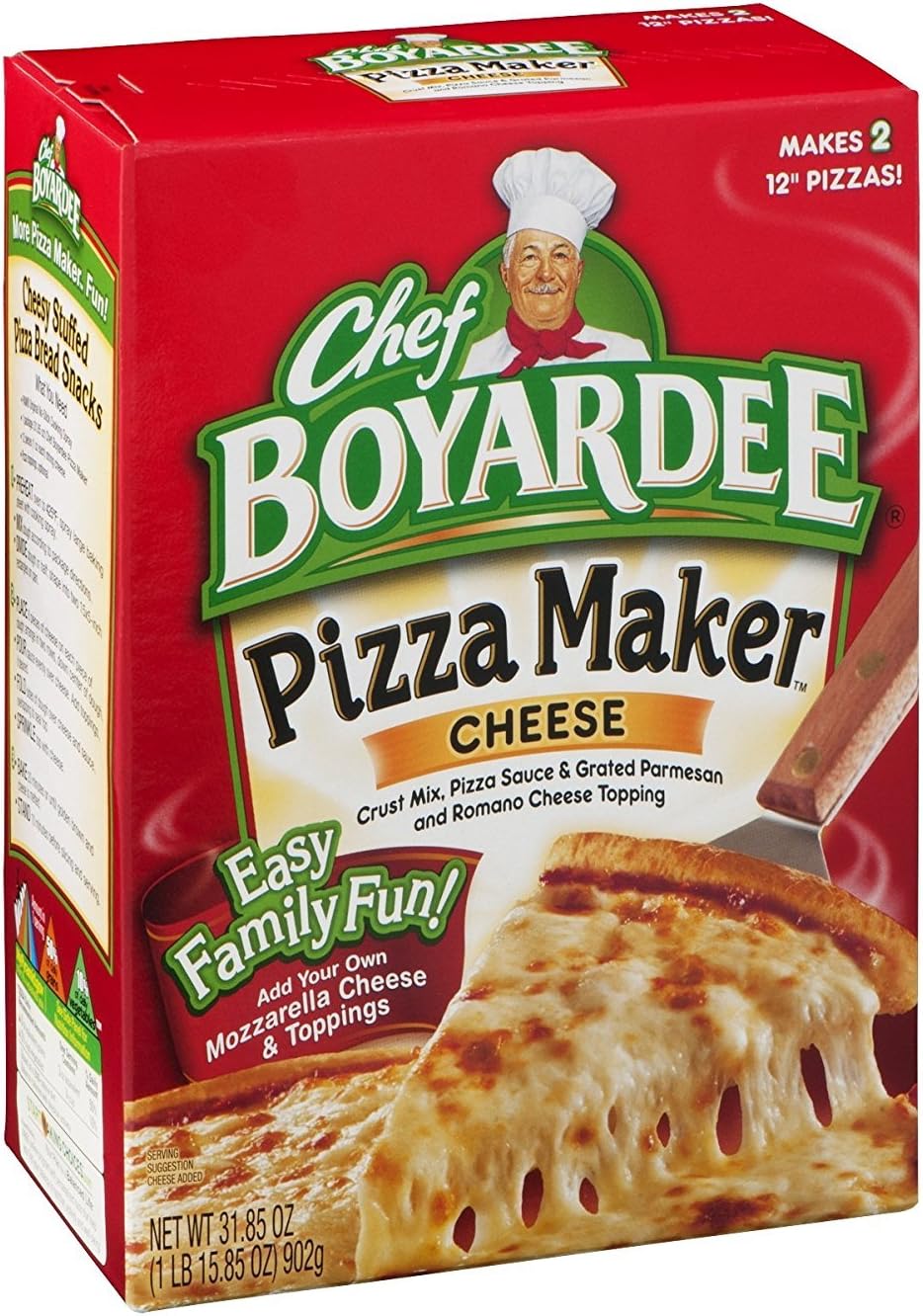 Chef Boyardee, Cheese Pizza Kit, Makes 2 Pizzas, 31.85 Oz (Pack of 4)