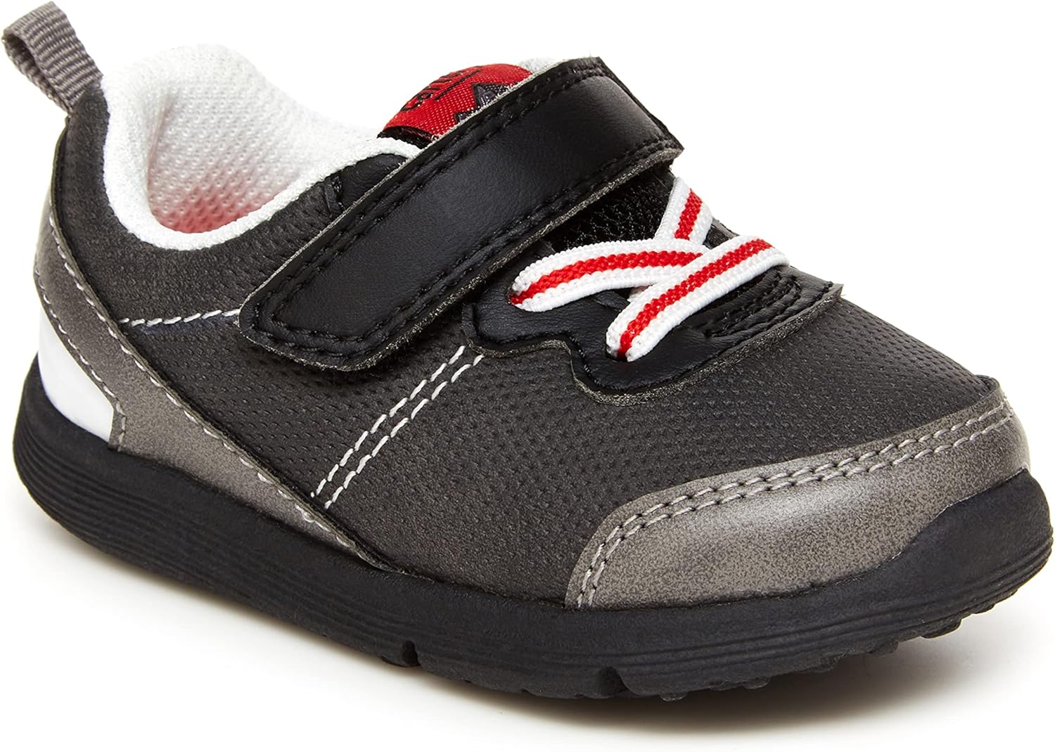 Carter's Every Step Boy's Brook Sneaker, Black, 4 Toddler