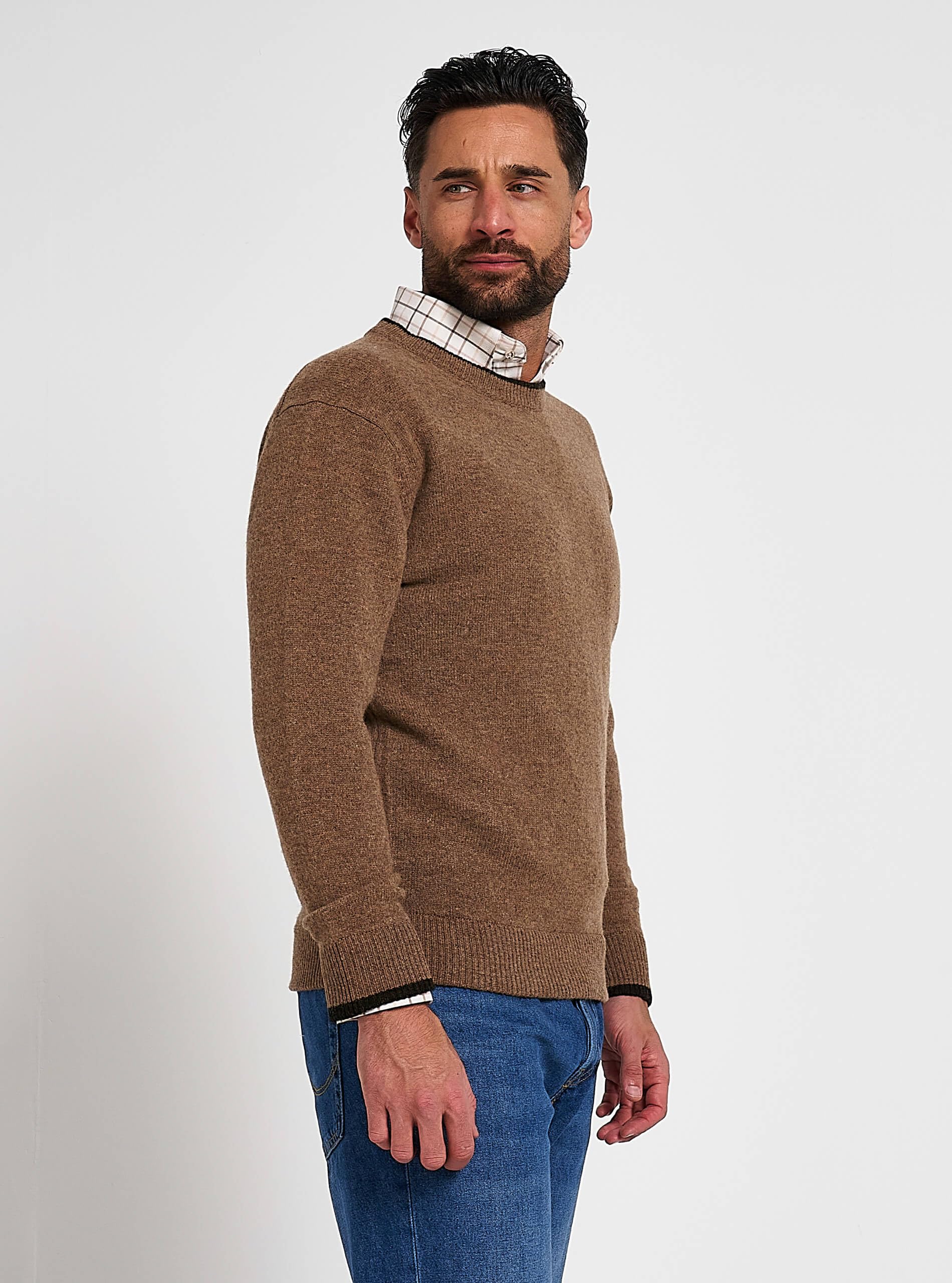 Jack Pyke Strickpullover aus 100% Lammwolle mit Rundhalsausschnitt