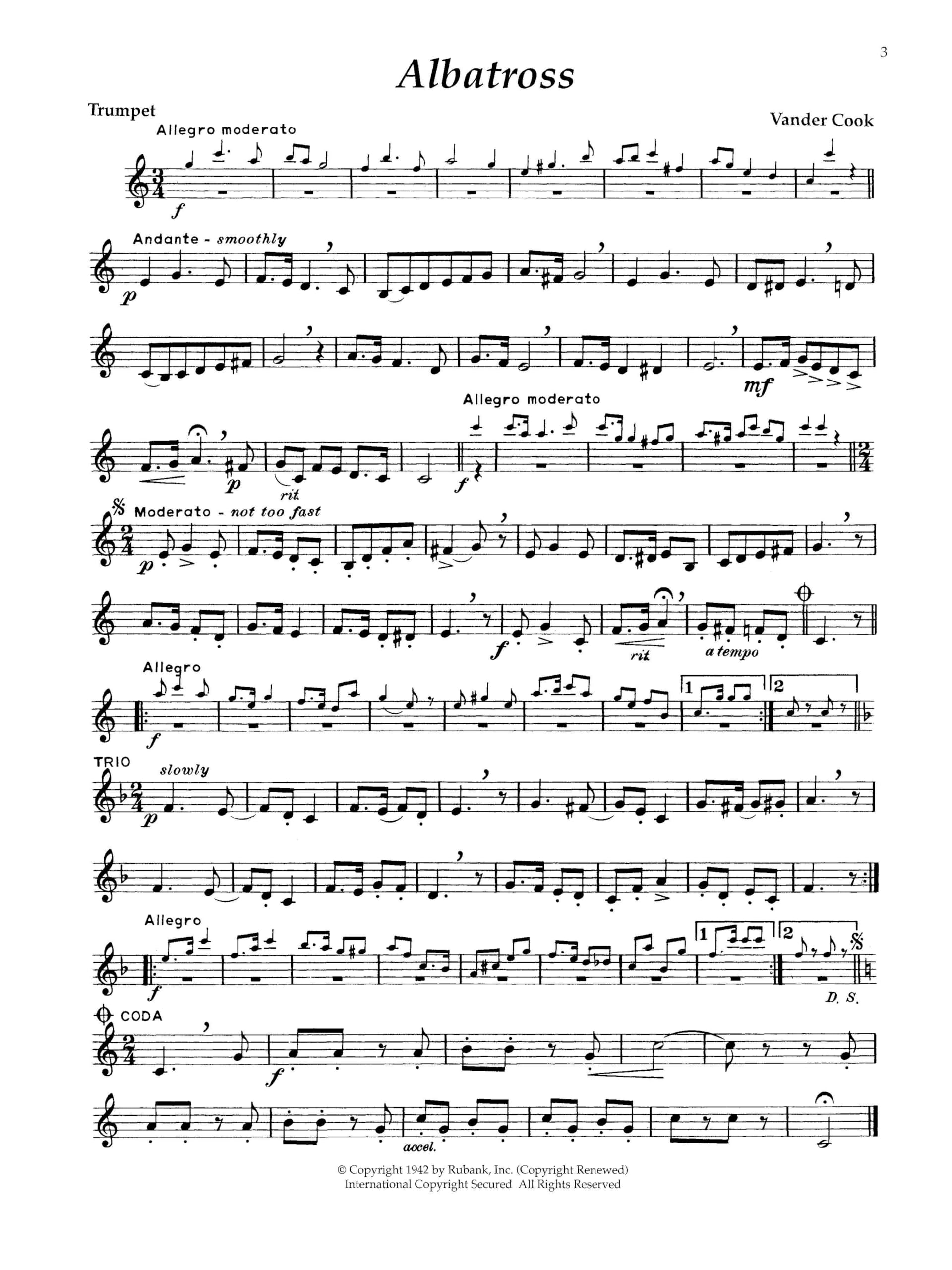 Rubank Book of Trumpet Solos: Easy Level
