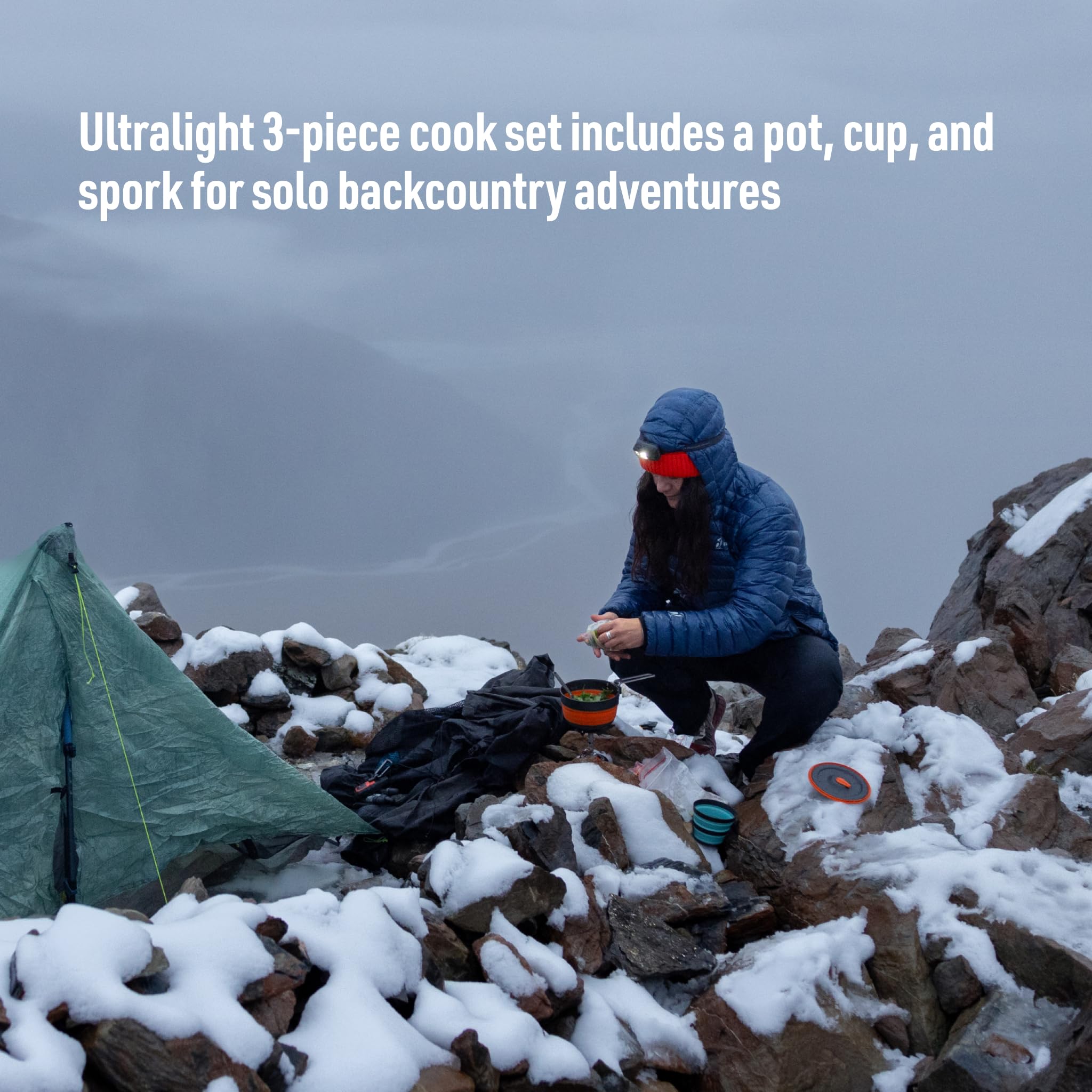 Sea to Summit Frontier UL - Set di pentole pieghevoli, 3 pezzi, 1 l