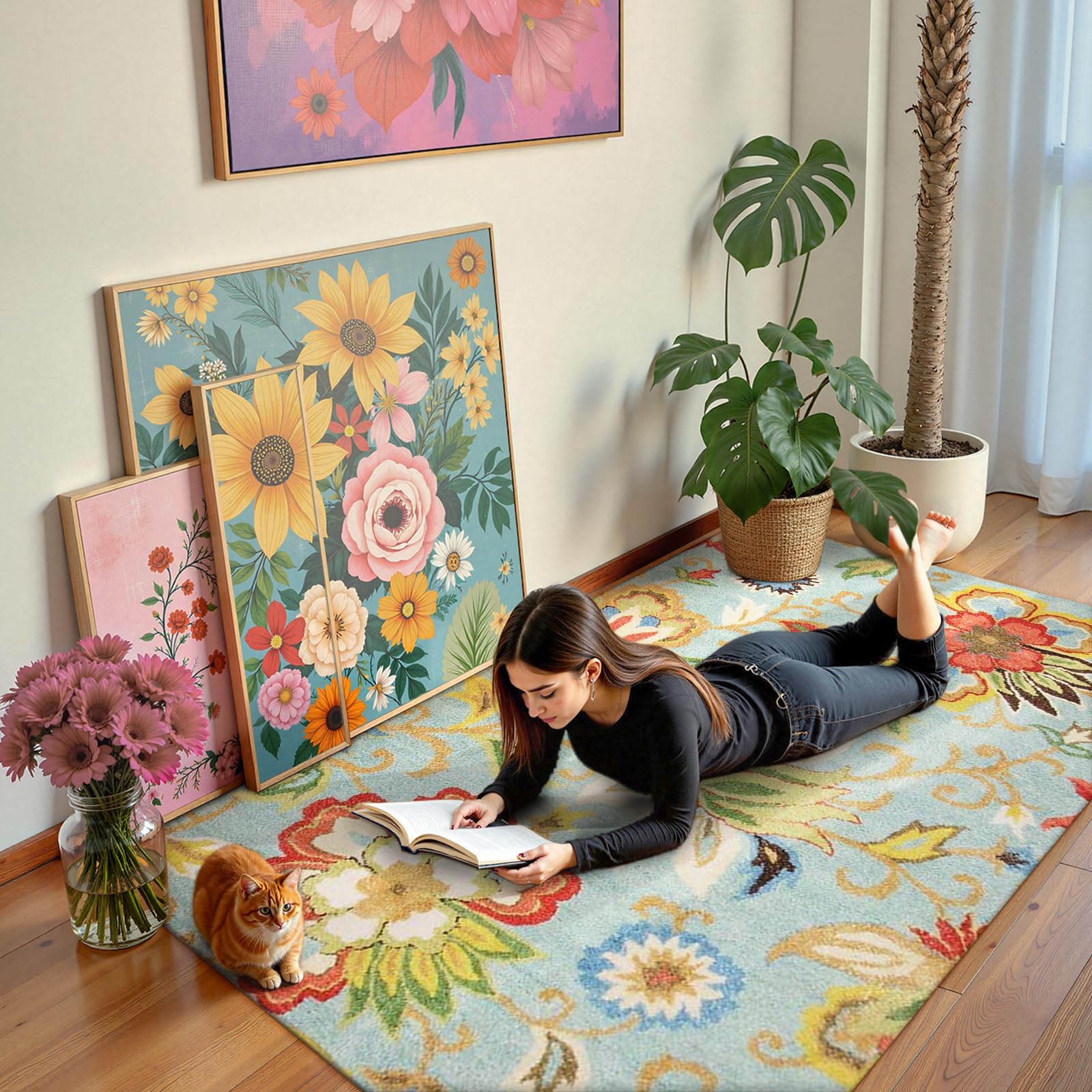 ラグ・カーペット ALL GOOD FLOWERS ALL GOOD RUG 3 ラグ・カーペット ALL GOOD FLOWERS ALL GOOD RUG 3 miyoshi rug